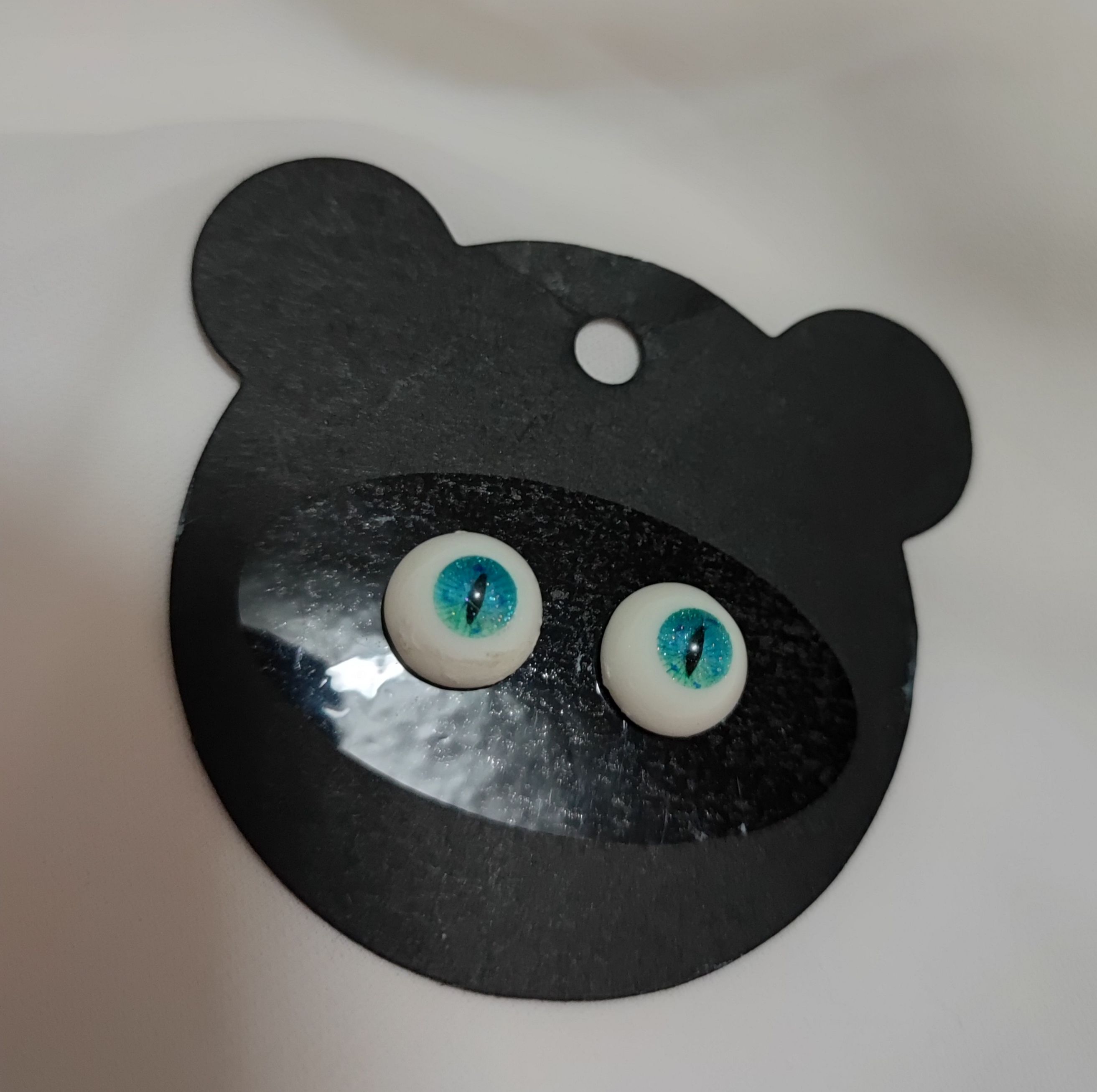 樹脂眼* BLUE BEAR 藍綠色貓瞳 10/5mm B品