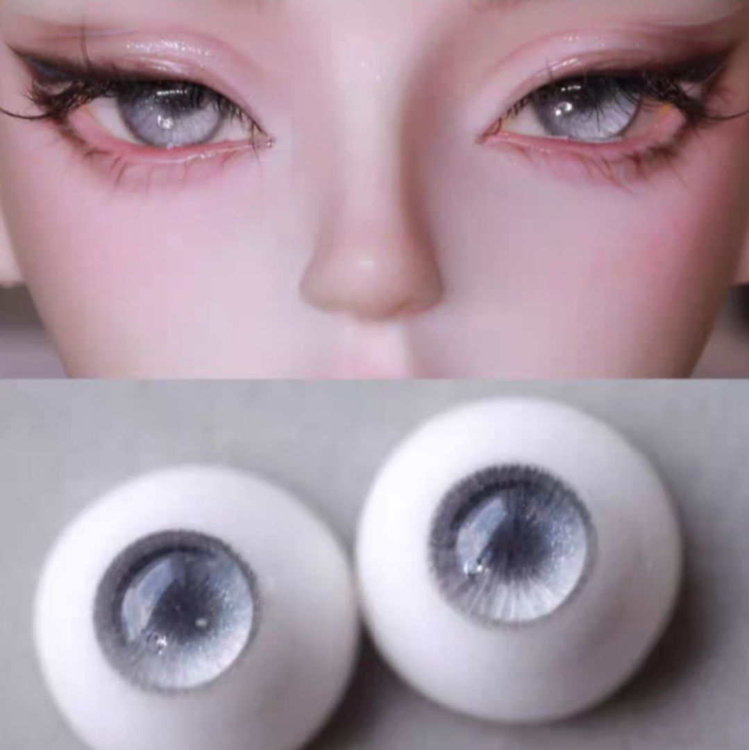 ＜BJD/樹脂眼＞ 宵宵的娃屋*〔凌和〕14／5mm 黑不拉叽 眼珠仿波