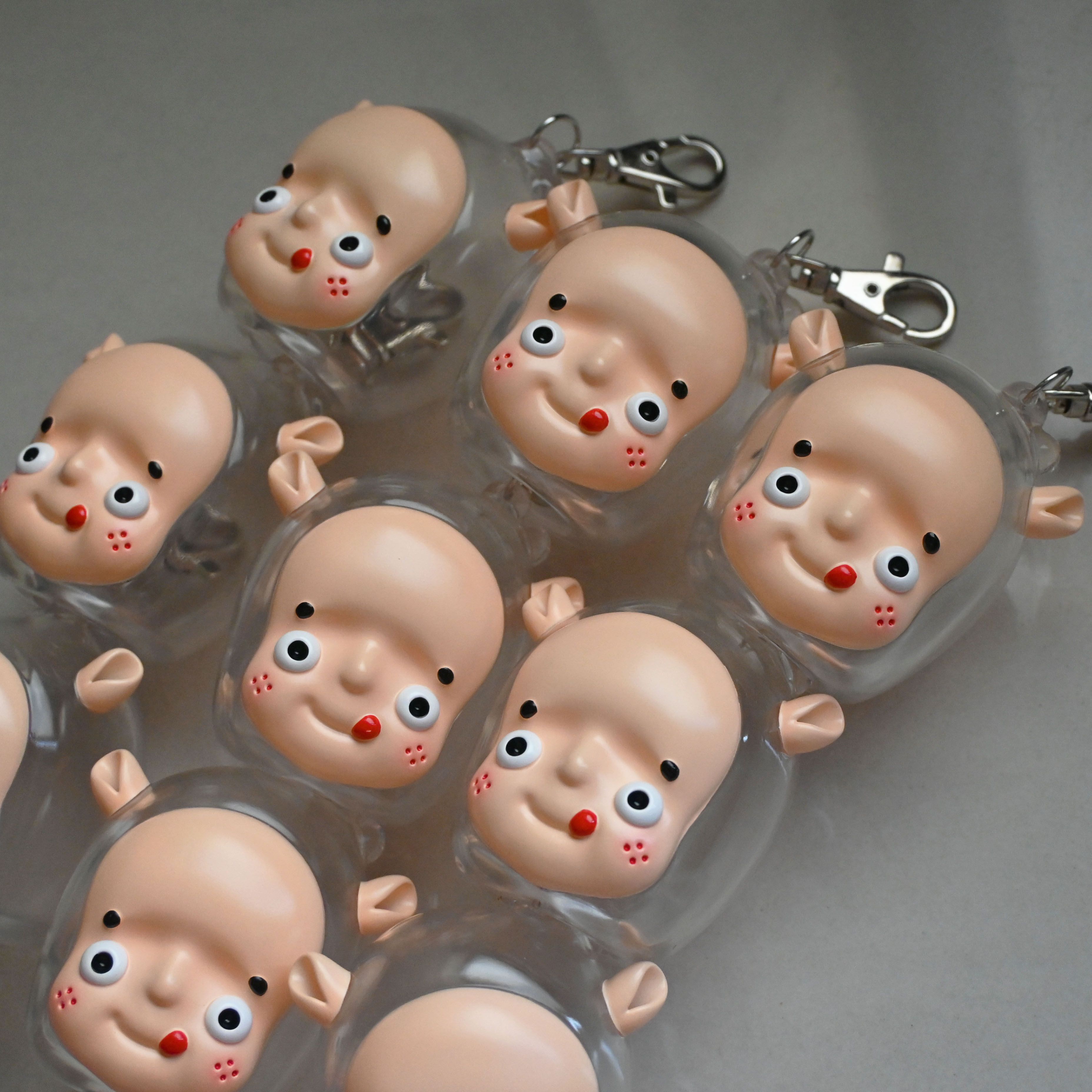 小透明軟膠時頭鑰匙圈 TOKITARO Sofubi Key Ring