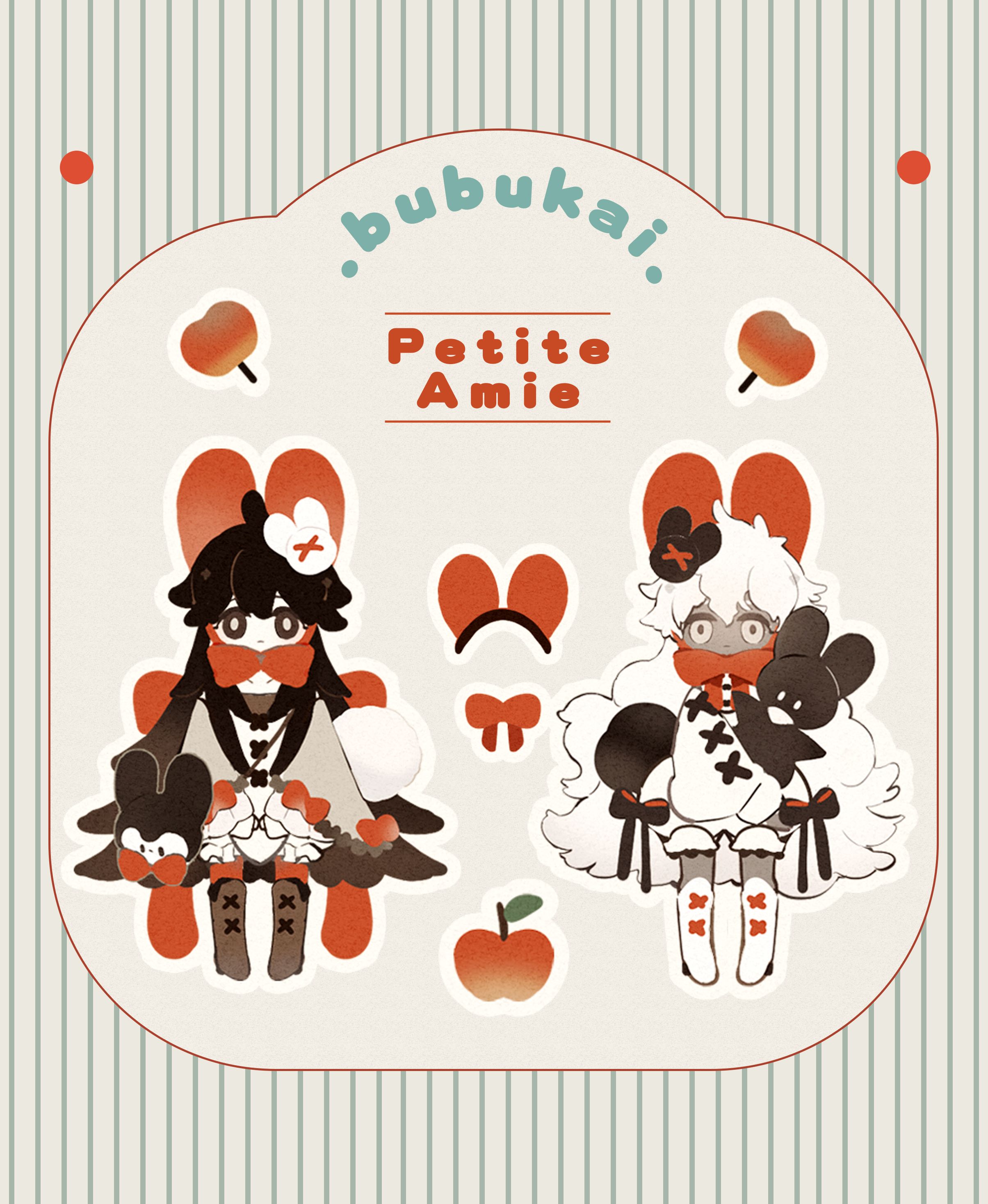 Petite Amie半斷防水霧面貼紙