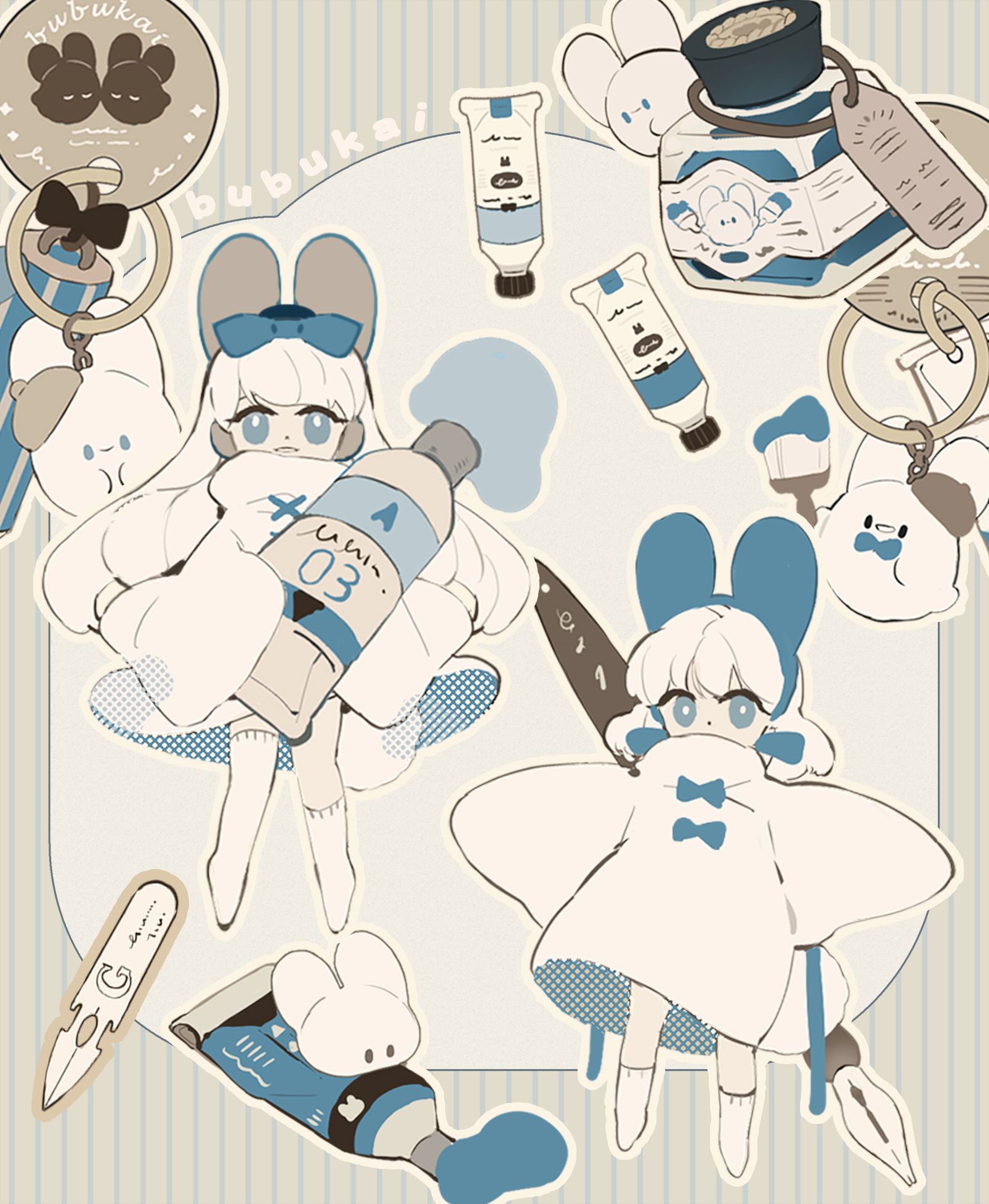 Petite Amie半斷防水霧面貼紙02.03