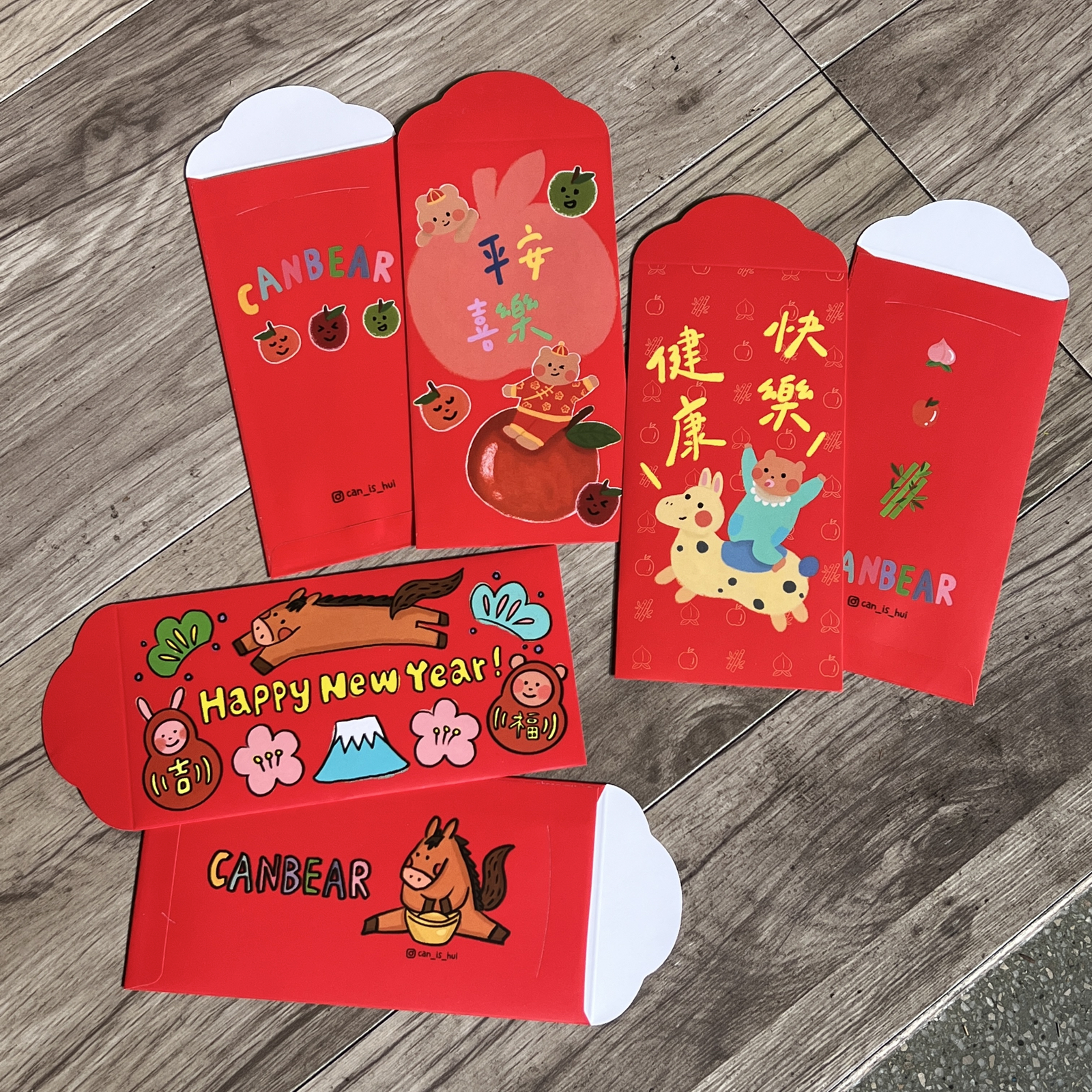 Can小熊-馬年紅包袋 