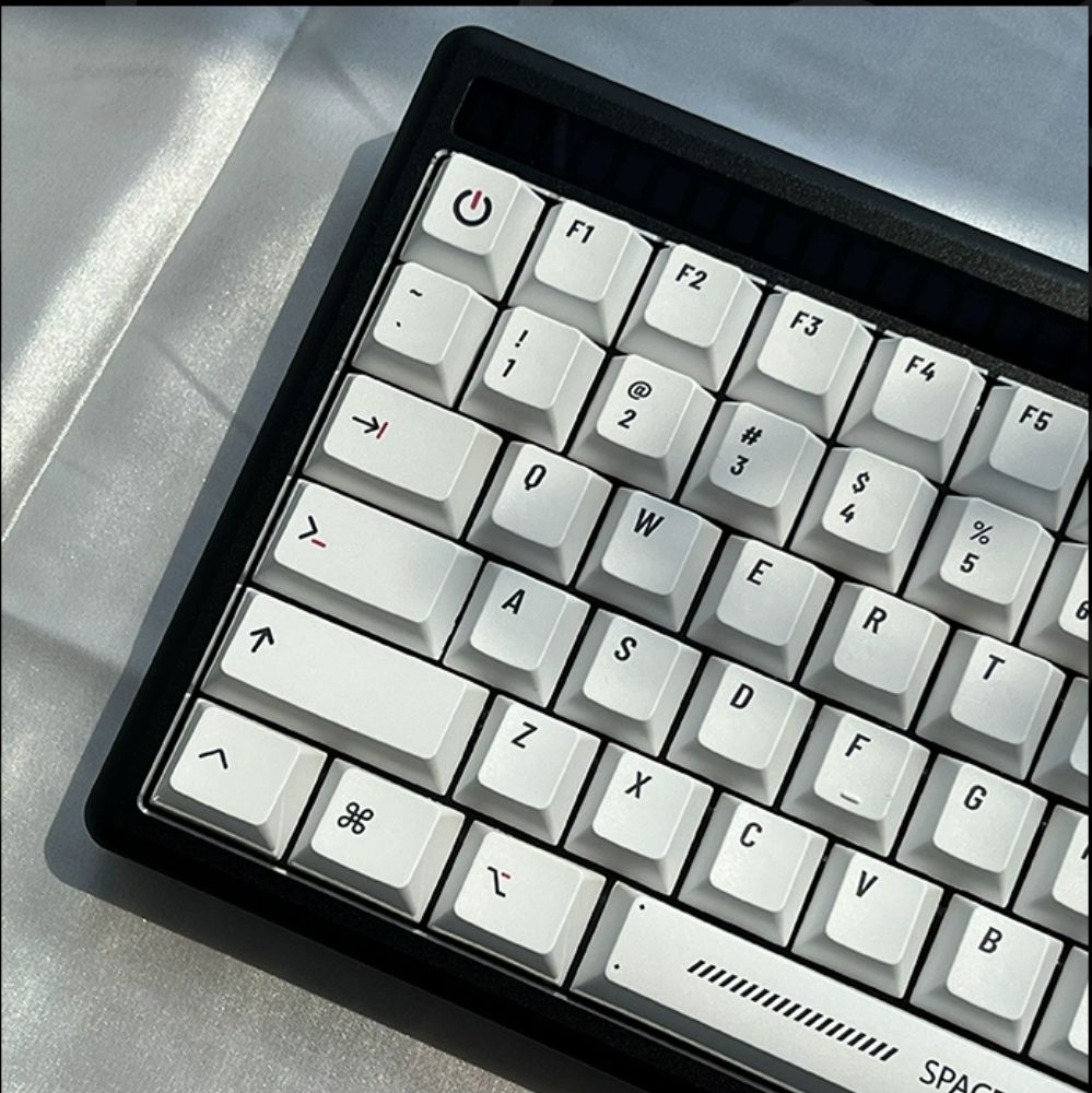 KCA 極簡白原廠高 PBT 鍵帽