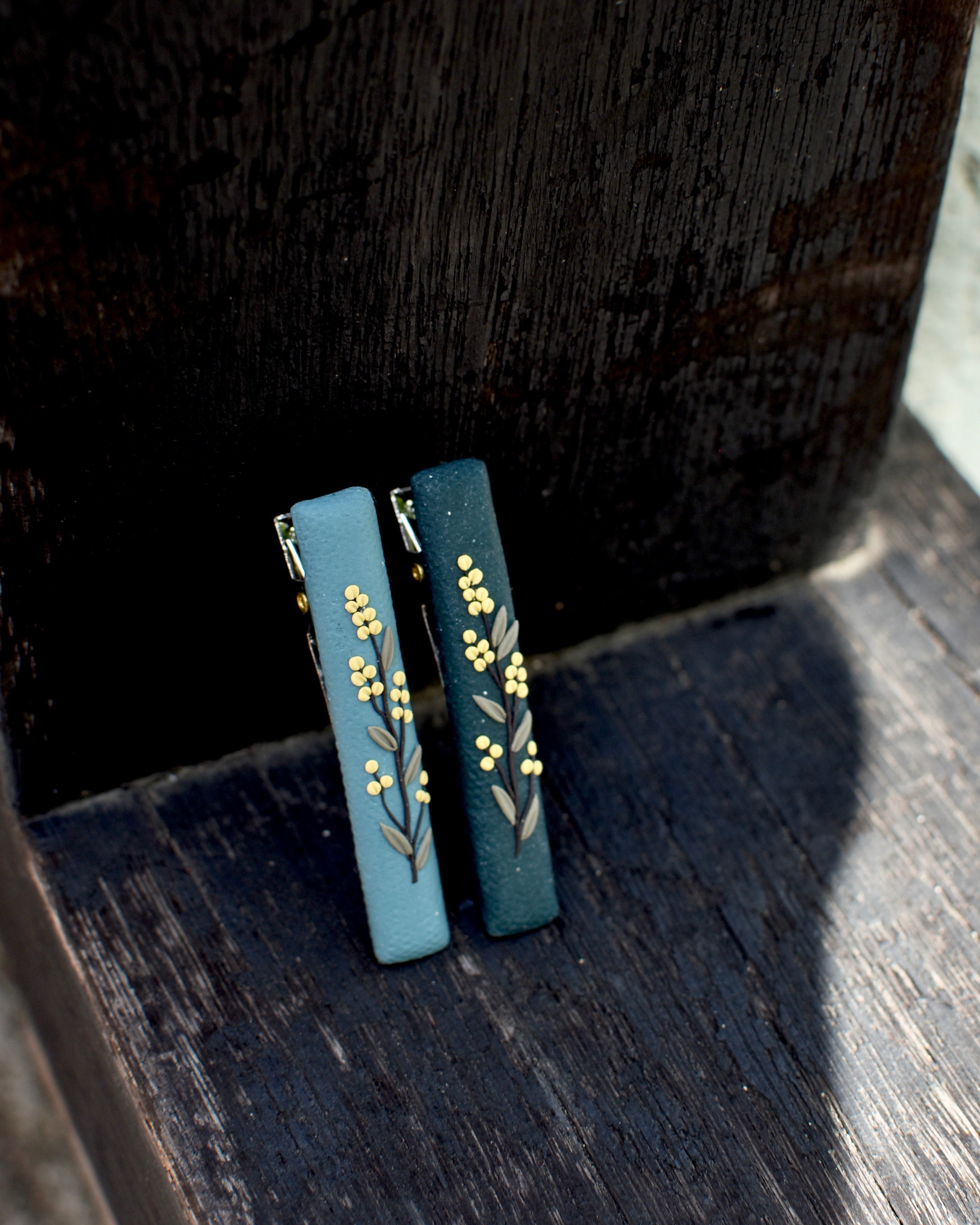 𖠁新上架𖠁  風草藍髮夾