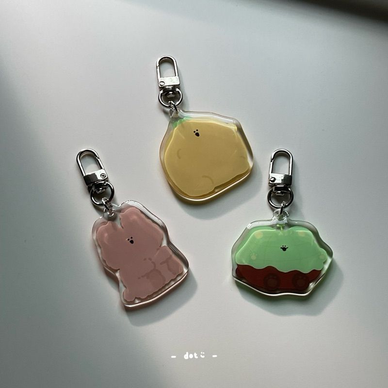 〖🍪鳳梨餅乾dot.dot.smile__〗滴膠原創壓克力吊飾｜共5款