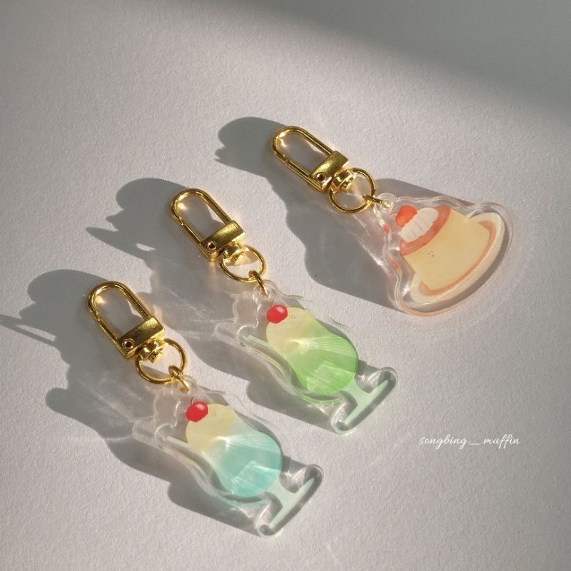 〖鳳梨餅乾dot.dot.smile__〗昭和喫茶店壓克力吊飾｜共3款