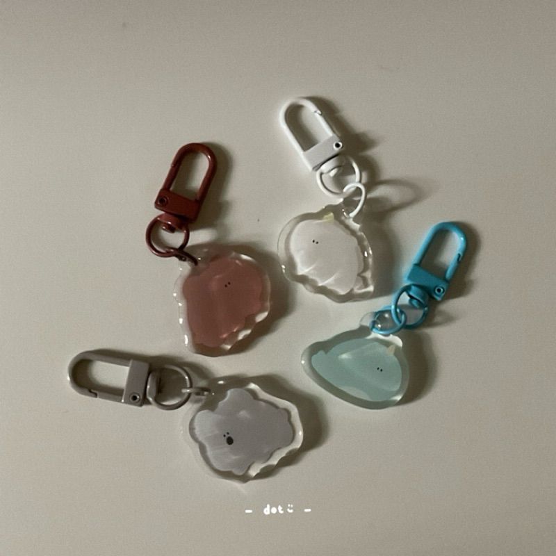 〖🍪鳳梨餅乾dot.dot.smile__〗滴膠迷你小動物壓克力吊飾｜共2款