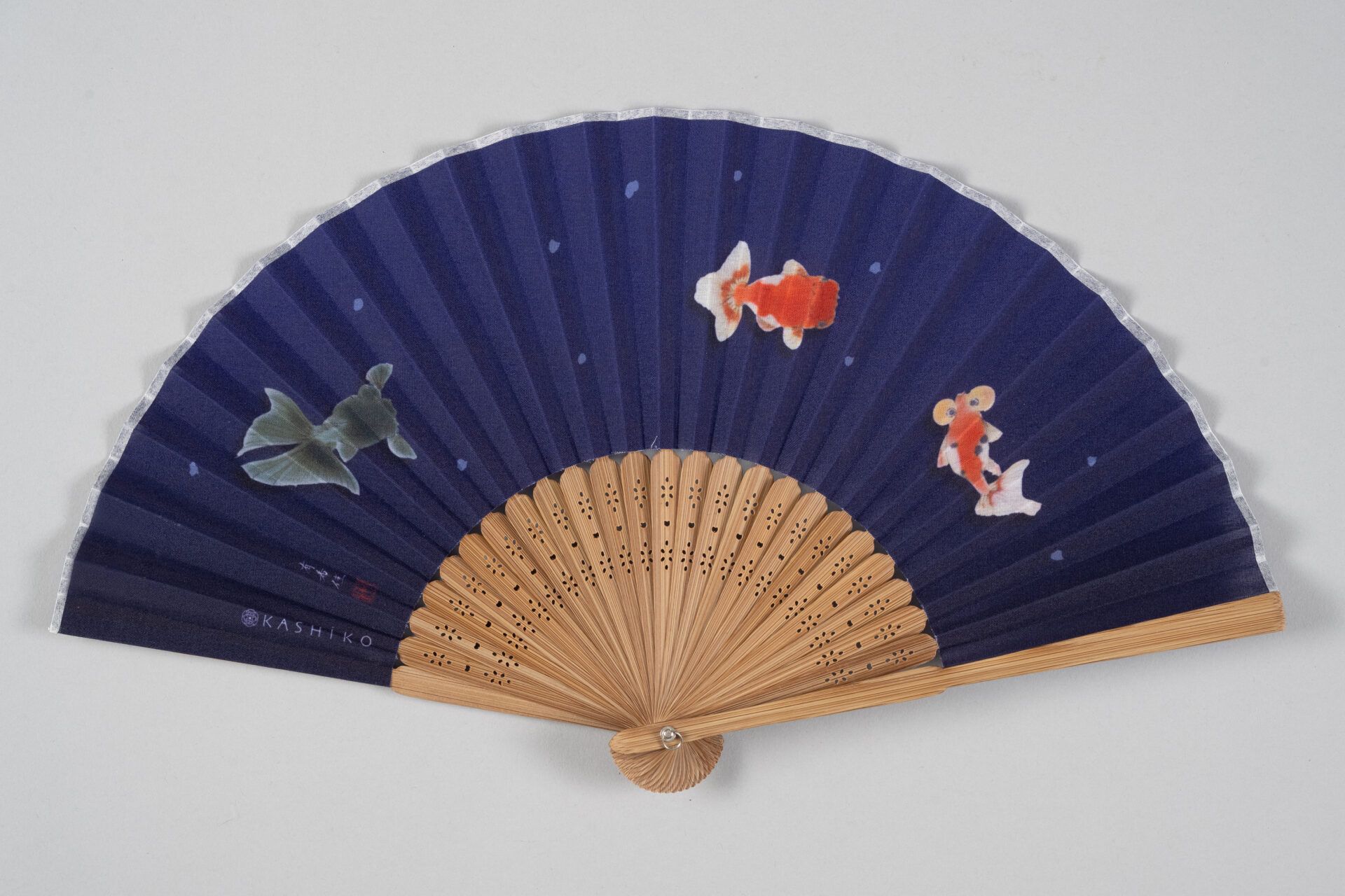 KASHIKO金澤九谷燒日本扇 - 金魚