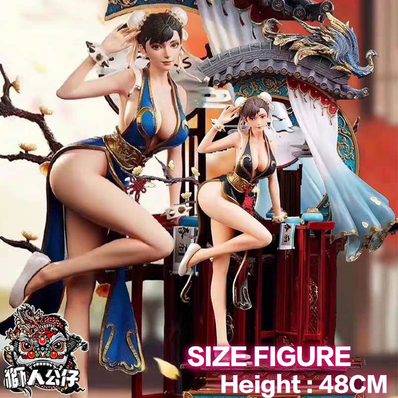 新韻收藏家 拳皇TES春麗 性感布景 二次元 遊戲 手辦 雕像 GK擺臺 手辦 生日禮物