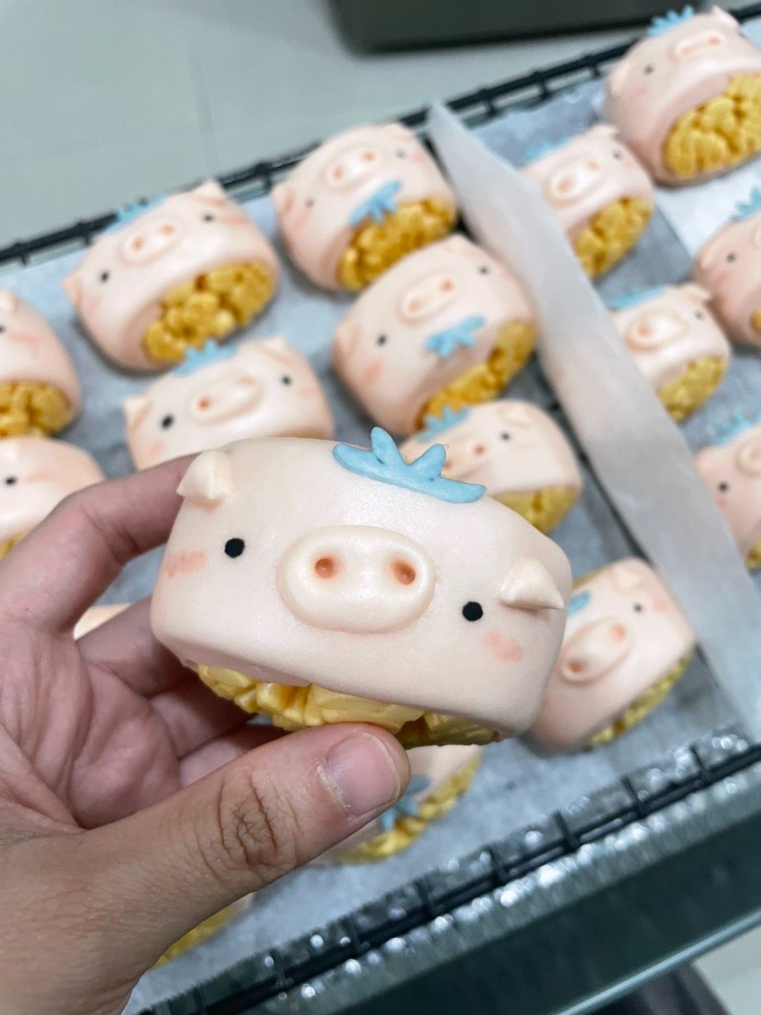 【銀絲卷】豬豬造型饅頭（一袋300公克，大約8-10入）