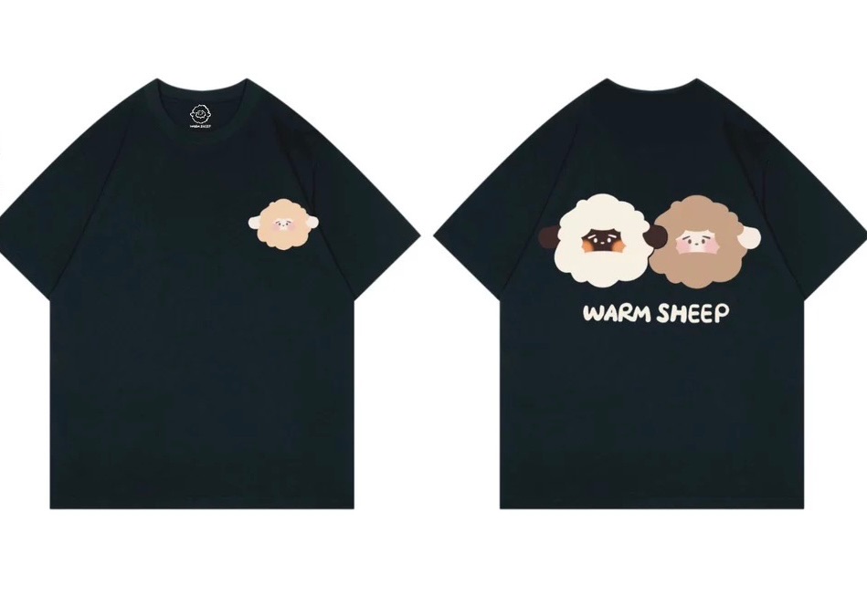 【暖羊warm sheep】絕版售完不補｜暖羊純棉短袖t｜落肩短袖｜短袖上衣｜T恤 ｜男女休閒