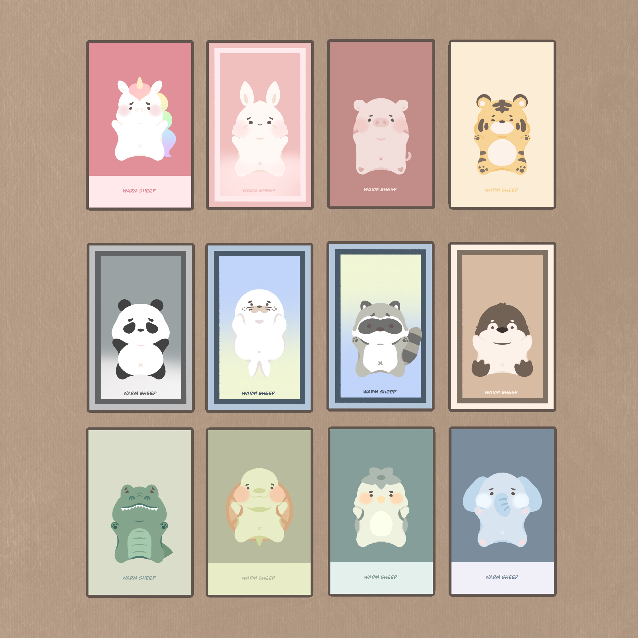 【暖羊warm sheep】動物卡套｜悠遊卡套｜滑蓋卡套｜原創｜文創｜證件套｜票卡夾｜卡套