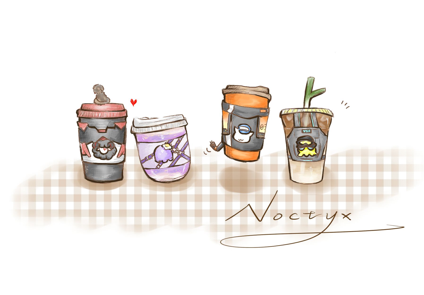 Noctyx咖啡明信片