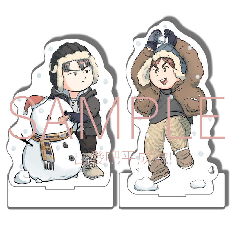 進擊的巨人 利+艾 立牌