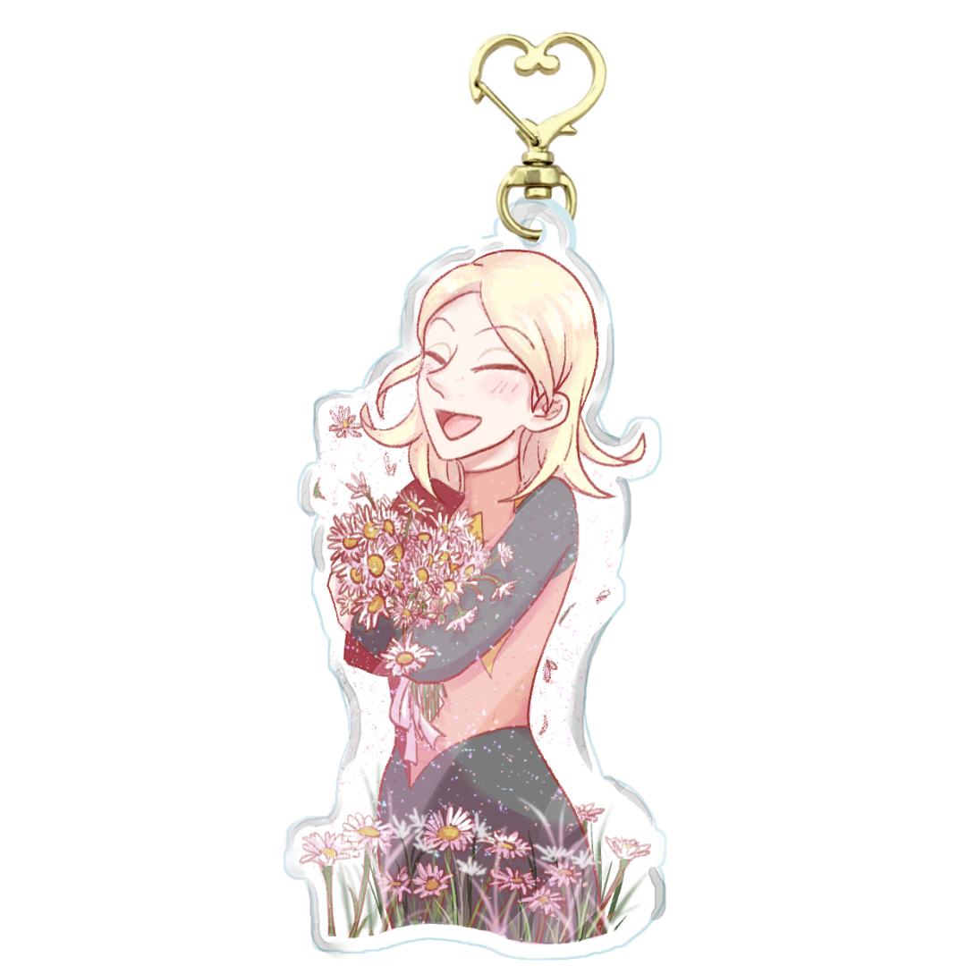 國王排名 希琳 壓克力吊飾 亮粉滴膠