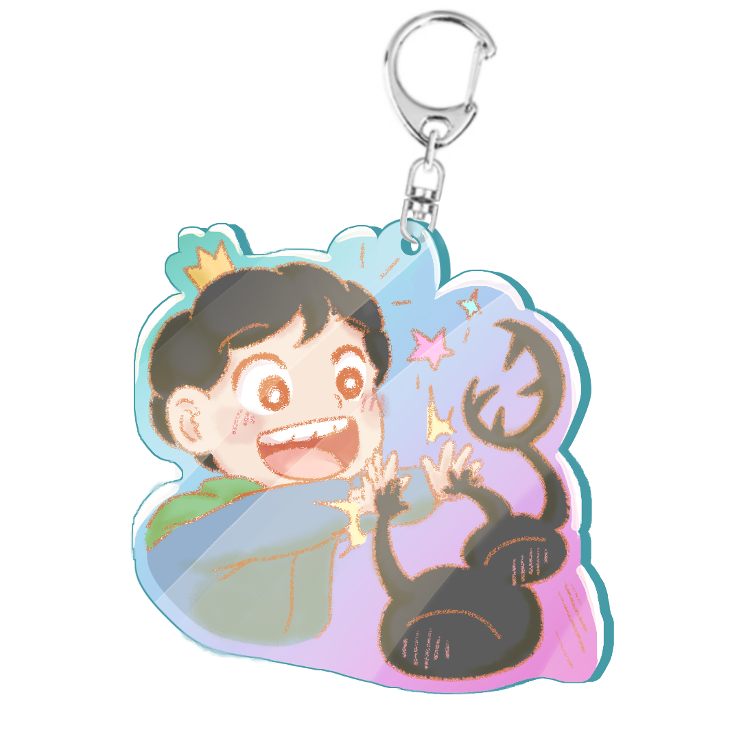 國王排名 波吉＆卡克 虹彩壓克力吊飾