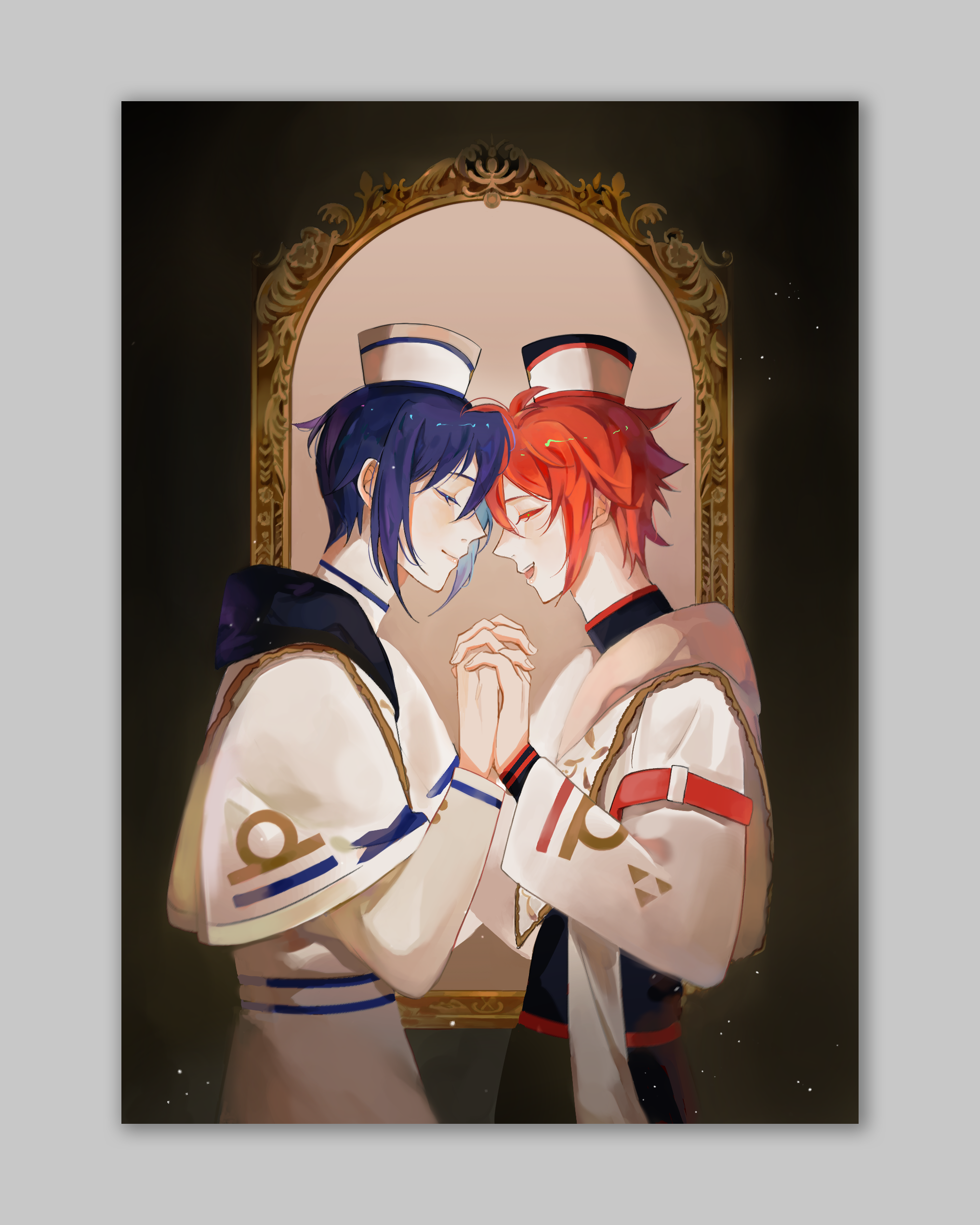 FA十指交扣明信片