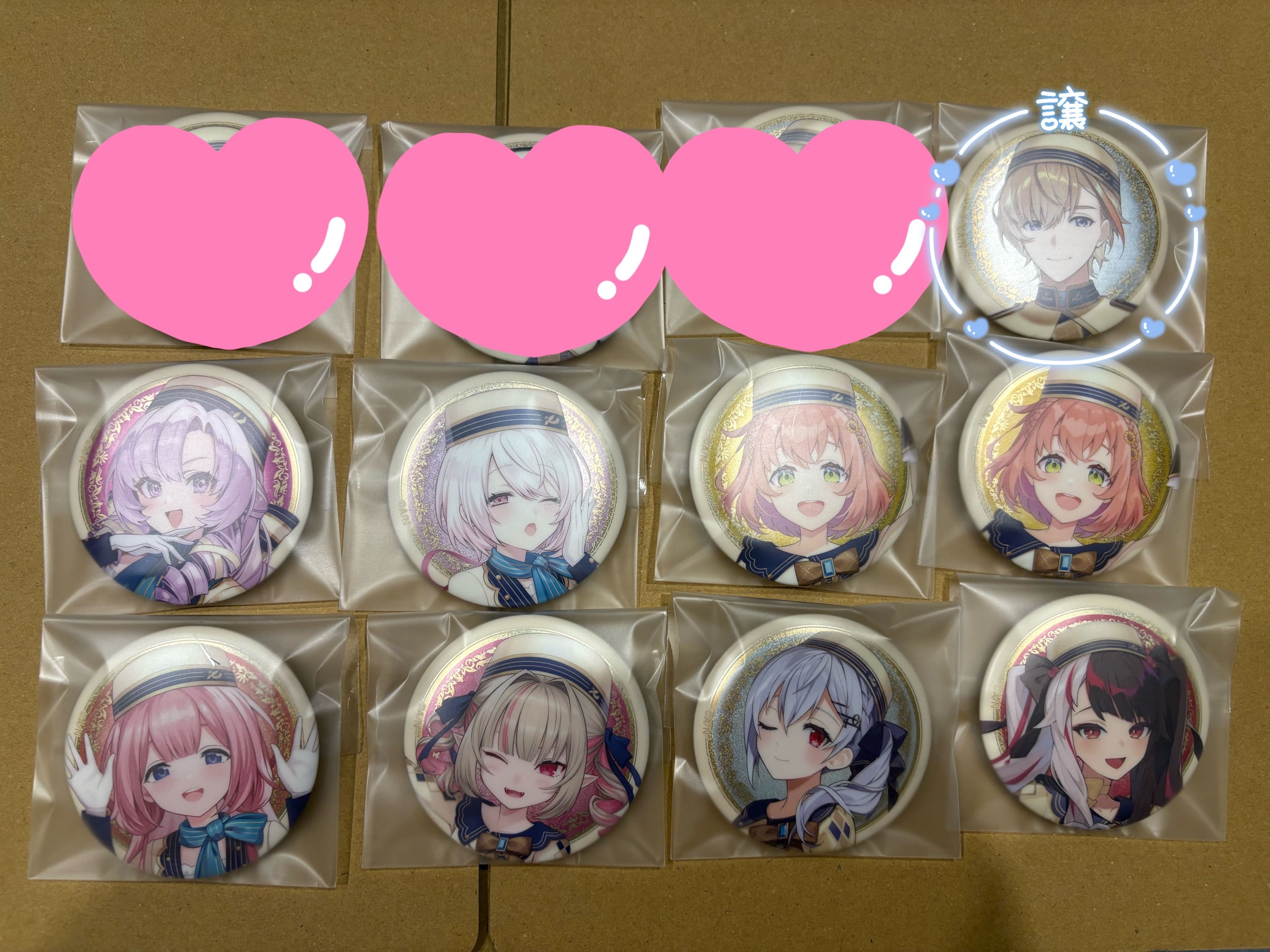 にじさんじ 缶バッジビスケット 價格為徽章1+餅乾1