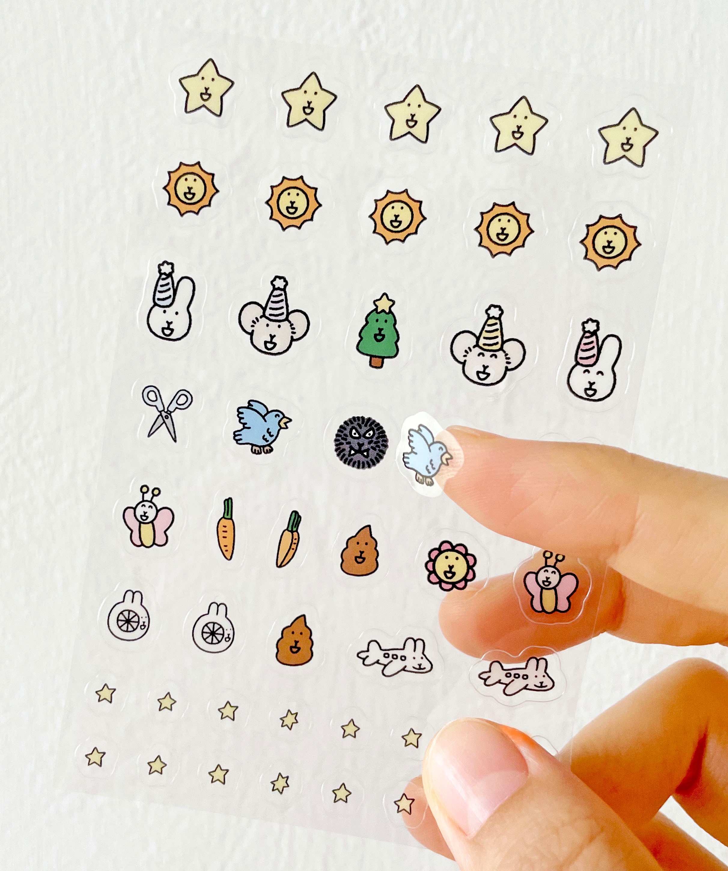 小小月曆用透明貼紙