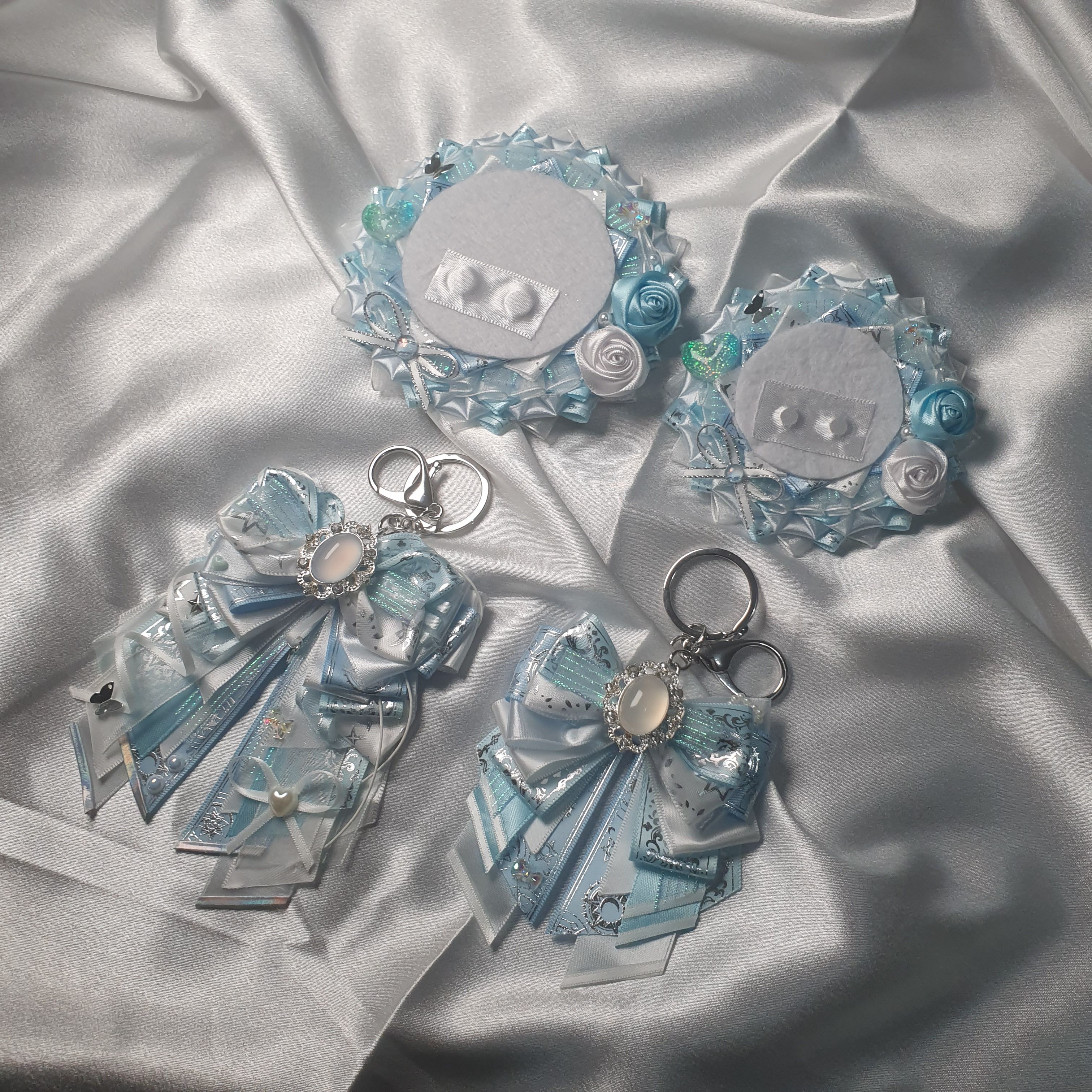 【藍白mini托＆蝴蝶結】