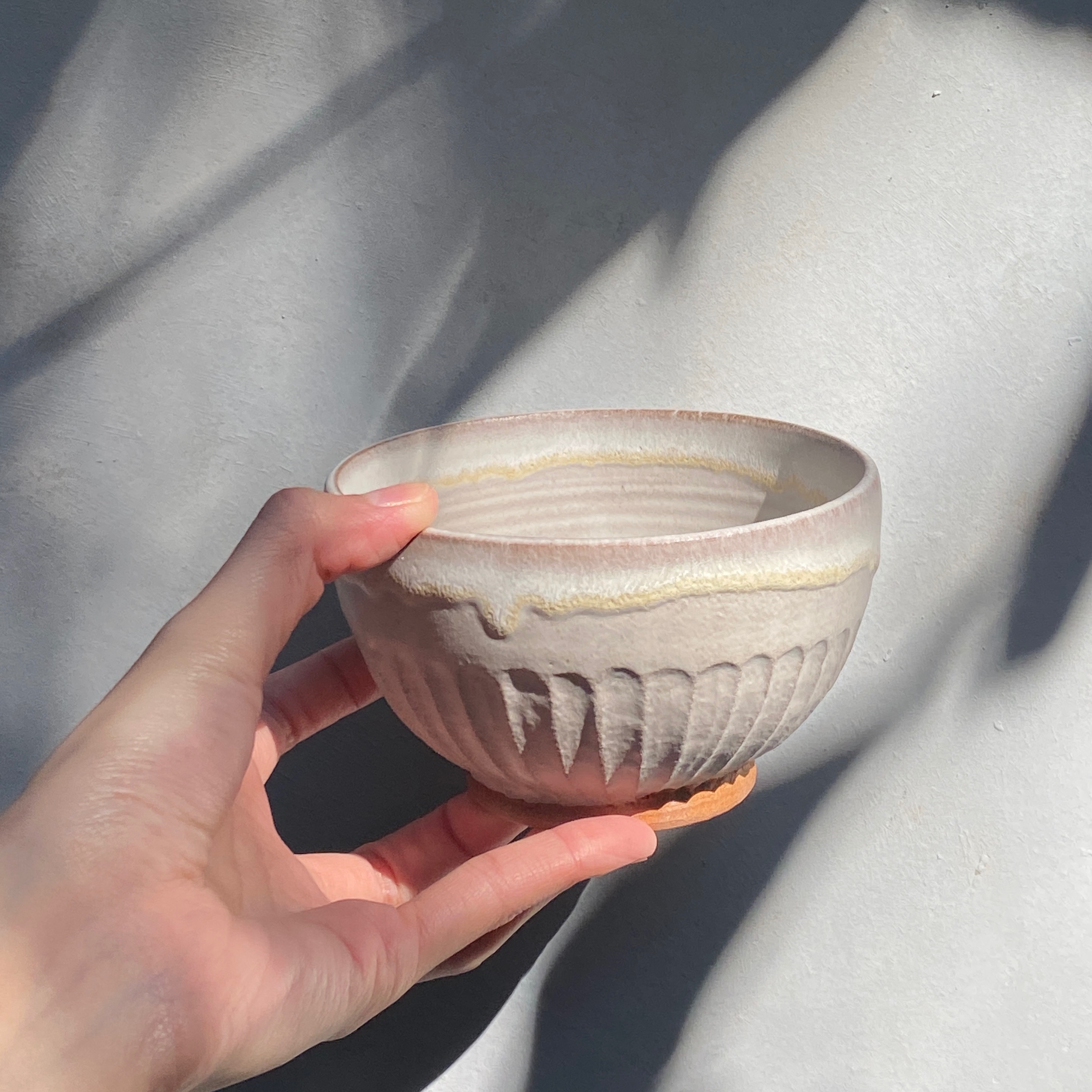 奶油蛋白霜坑條 中碗