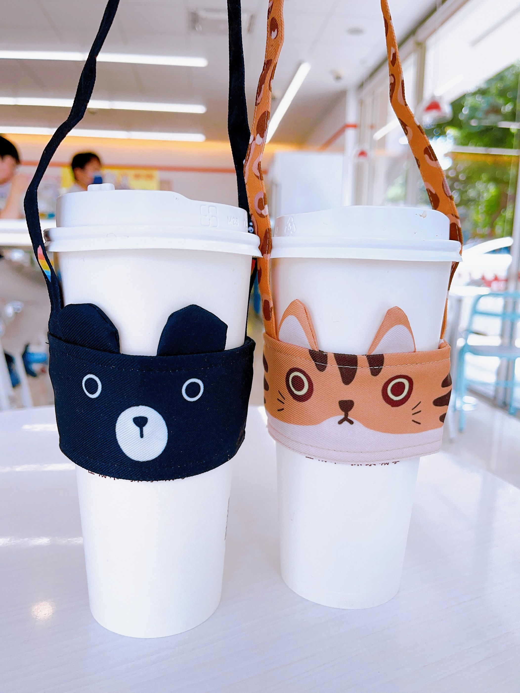 造型杯套（台灣黑熊/豹貓/灰賓士/橘白）