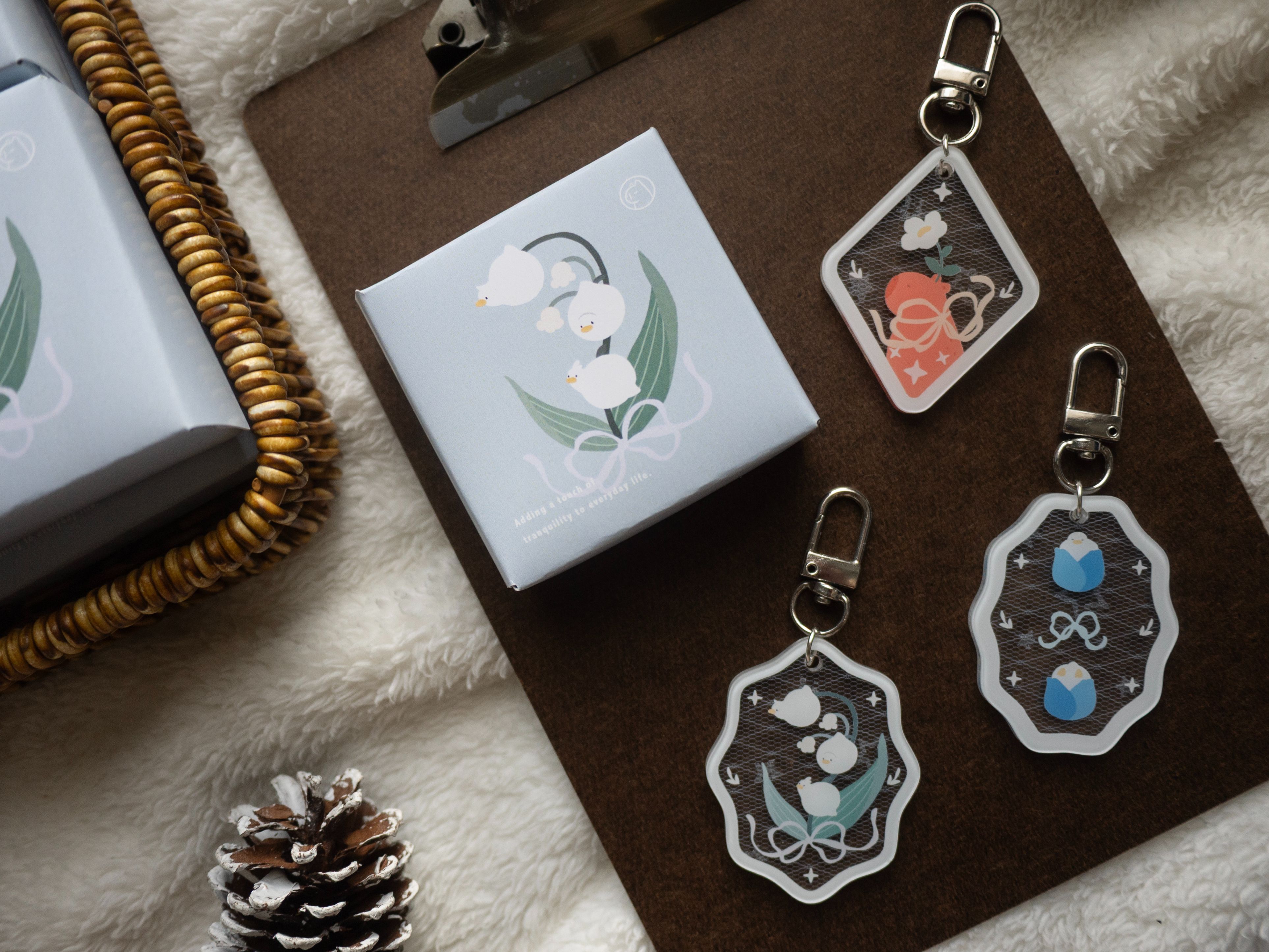 Secret Garden白蕾絲壓克力吊飾盲盒