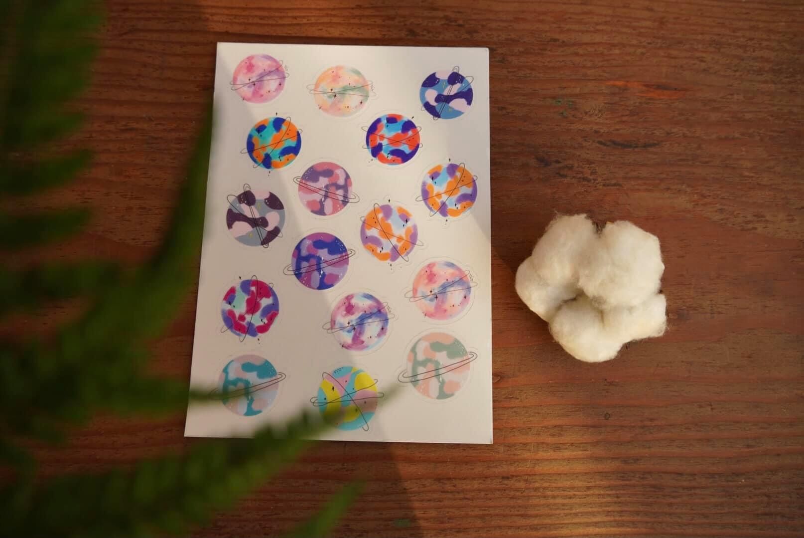 防水貼紙 我的小行星