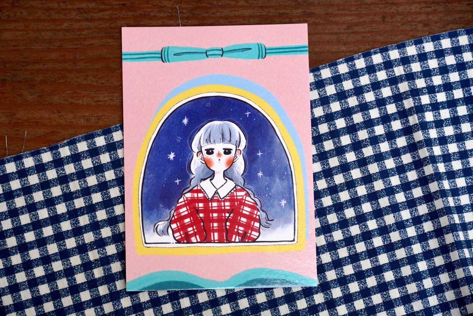 明信片 復刻回憶-星空