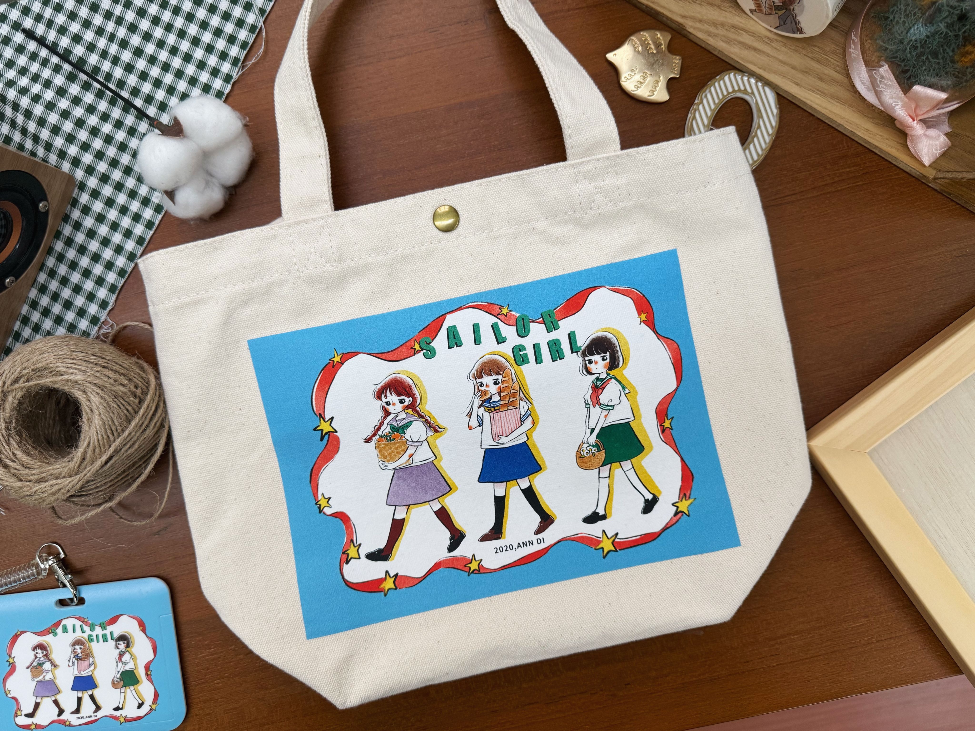 | 預購 | 手提袋 水手服少女-三人| 預購 | 手提袋 水手服少女-三人