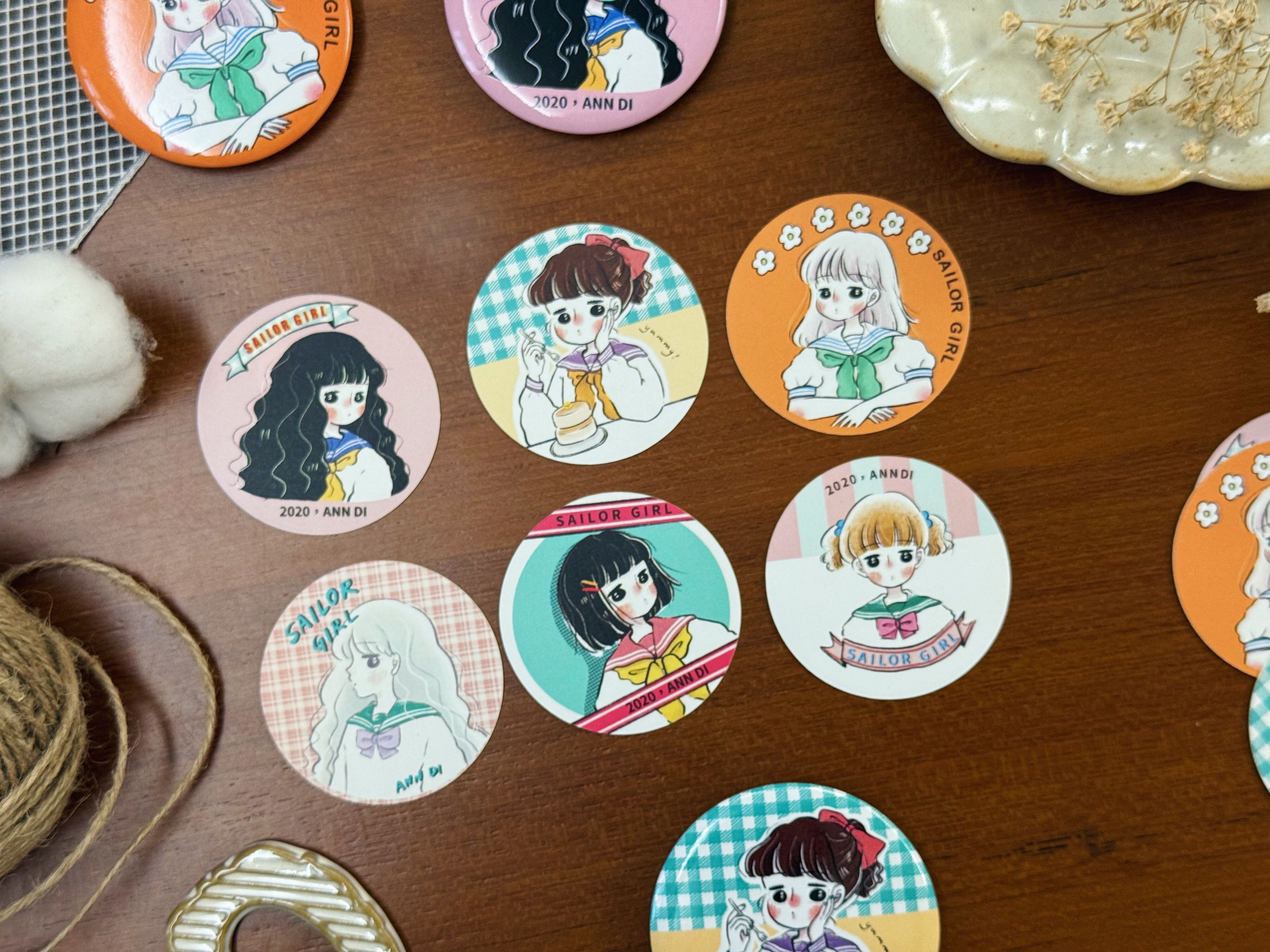 水手服少女80s貼紙包