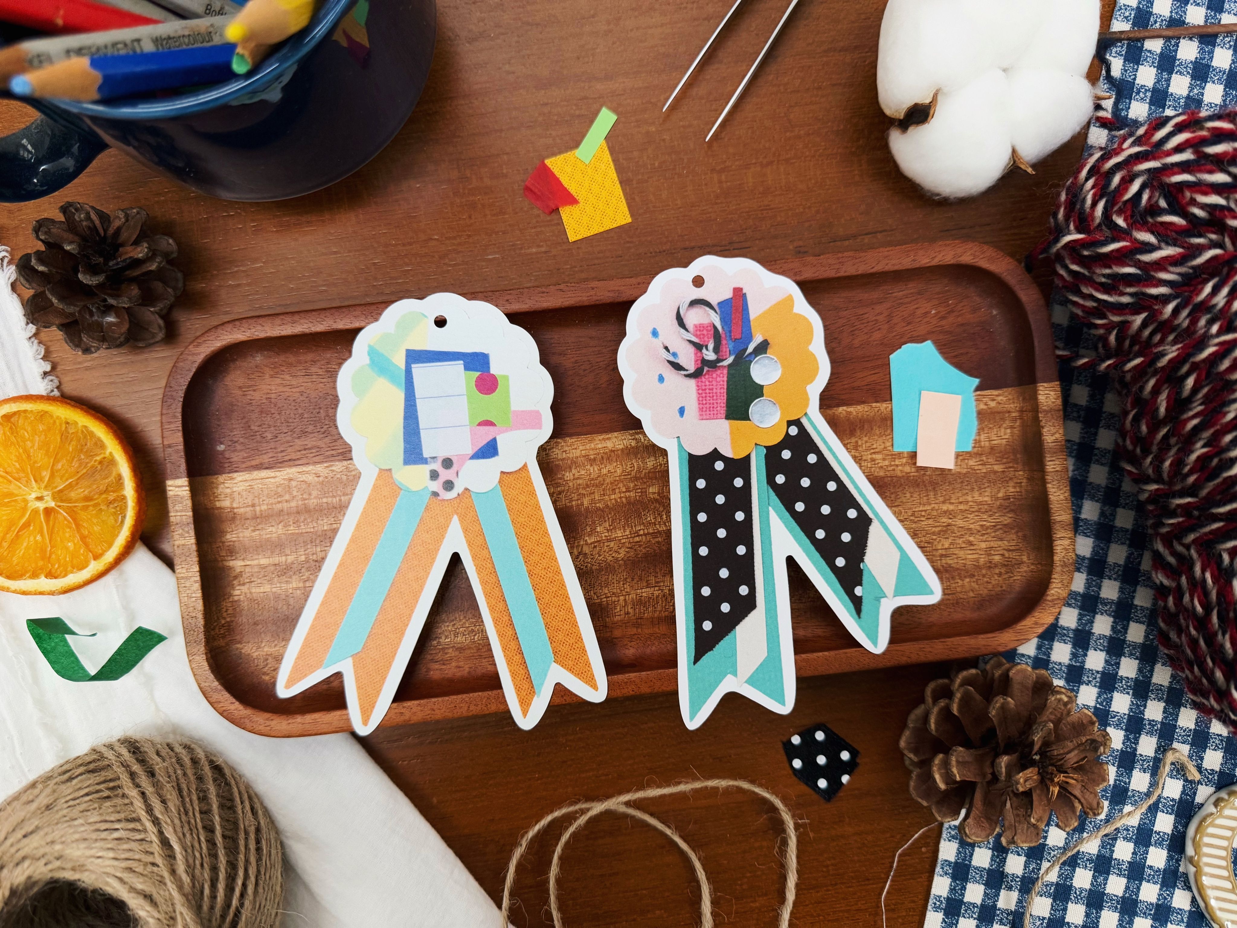 抽屜裡的寶石 紙胸章小卡片