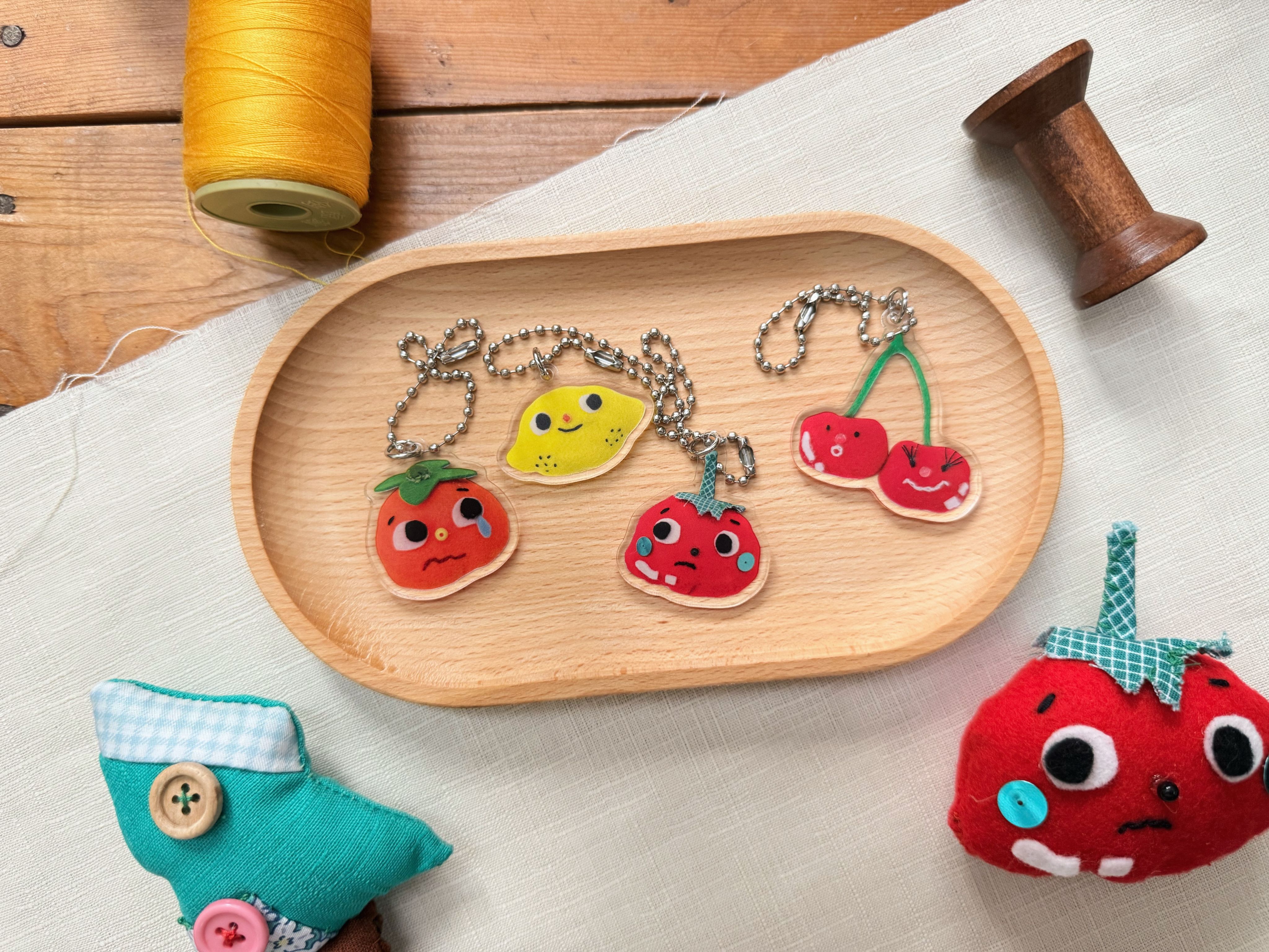 拼布日記 壓克力鑰匙圈