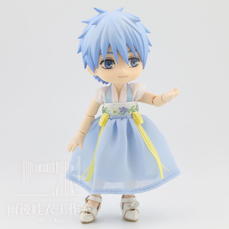 改良式漢服 日日春_粉藍款（UFdoll/OB11/黏土娃）🌧雨後娃衣工作室☀