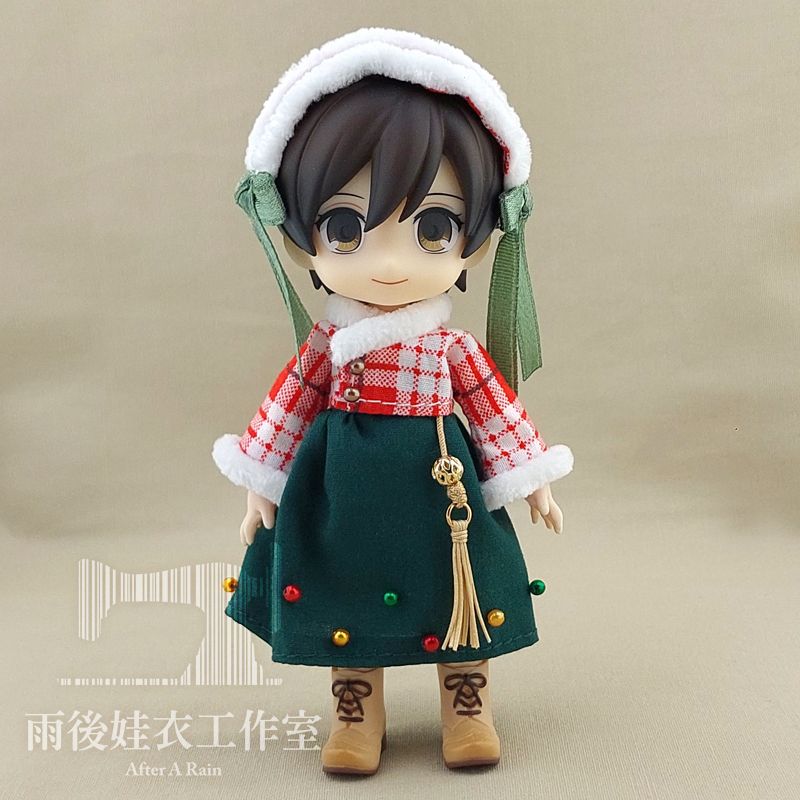 改良韓服 聖誕樹（OB11/黏土娃） 🌧雨後娃衣工作室☀