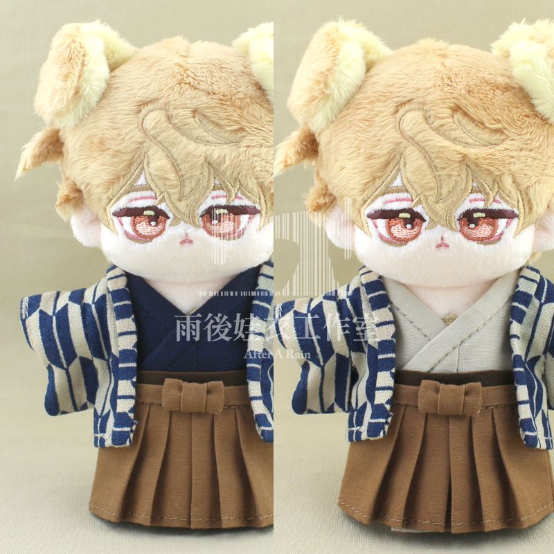 和服羽織男袴 羽杏（藏青/亞麻）（10cm/15cm） 🌧雨後娃衣工作室☀