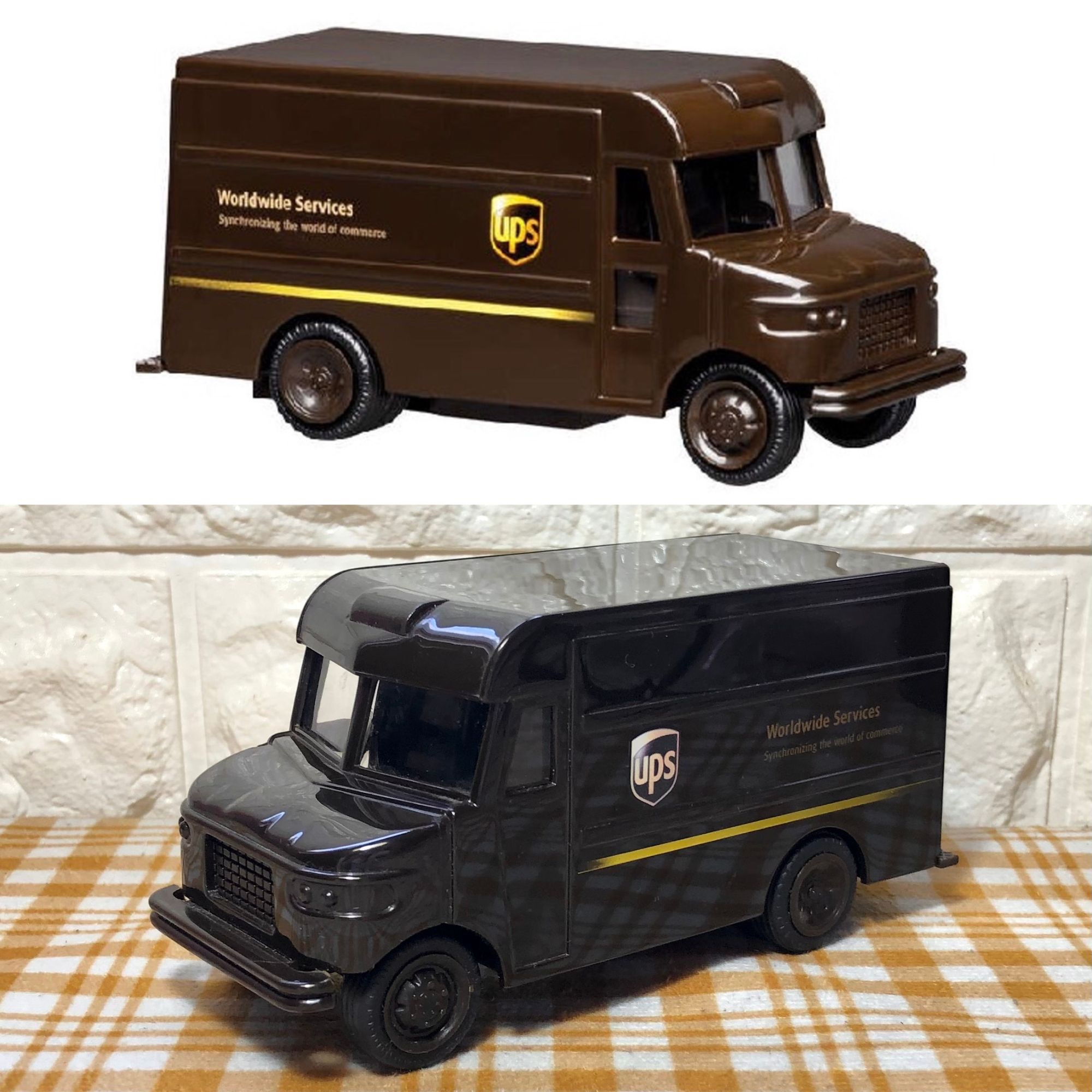 UPS配送卡車玩具迴力車