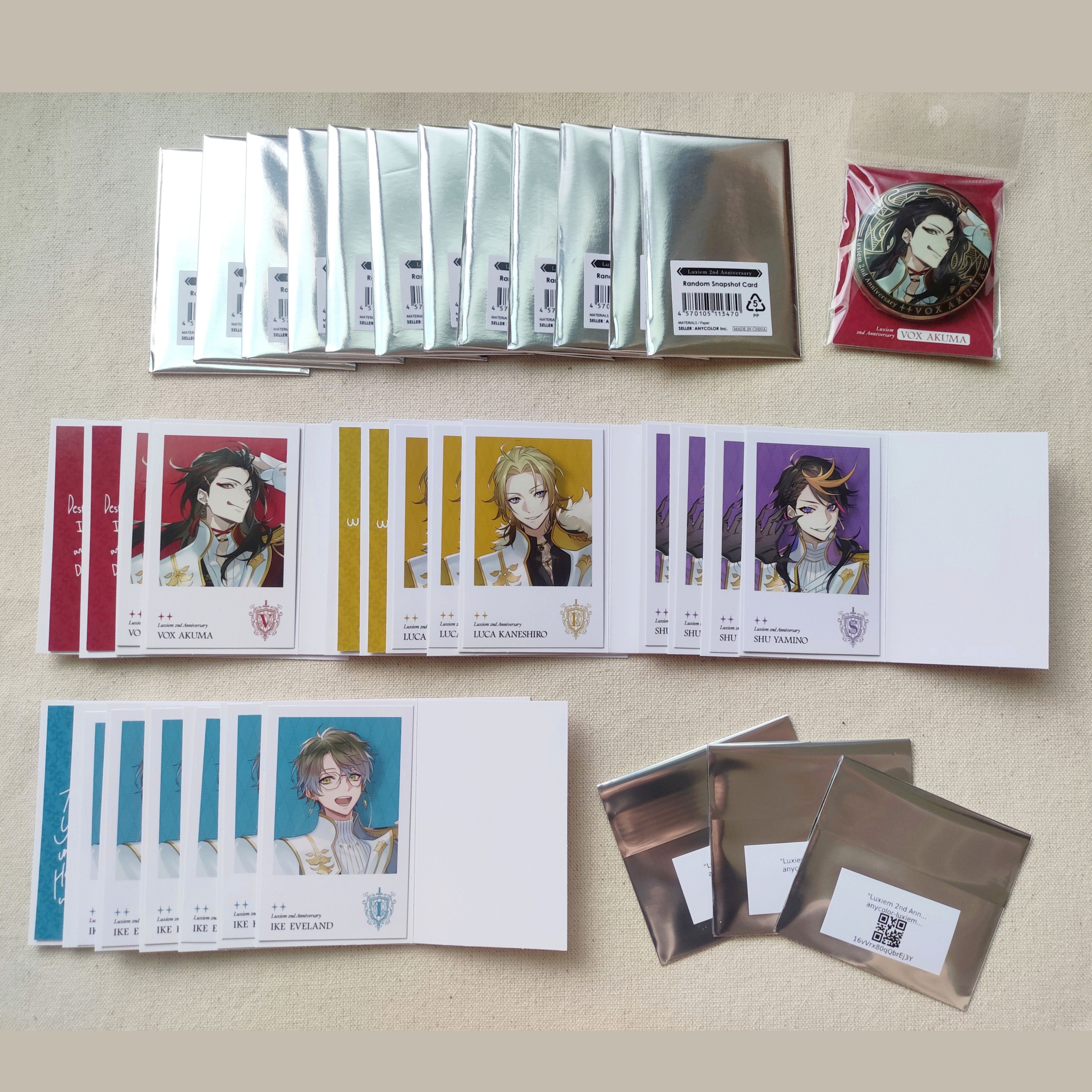 Luxiem 二週年拍立得/徽章