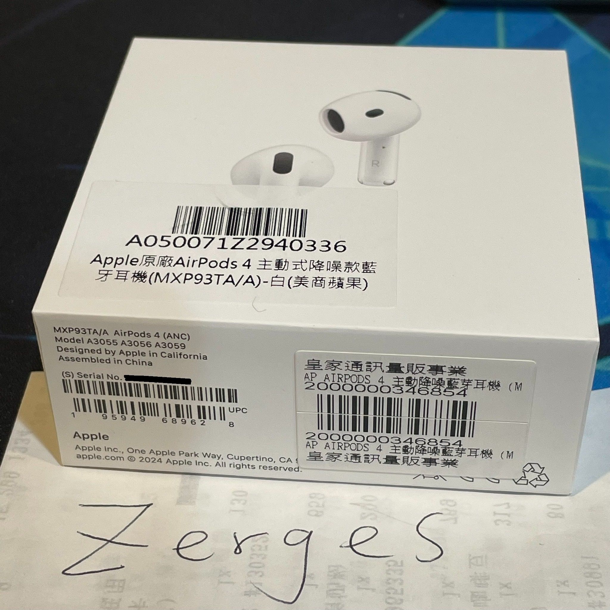 Airpods 4 主動降噪版 全新未拆