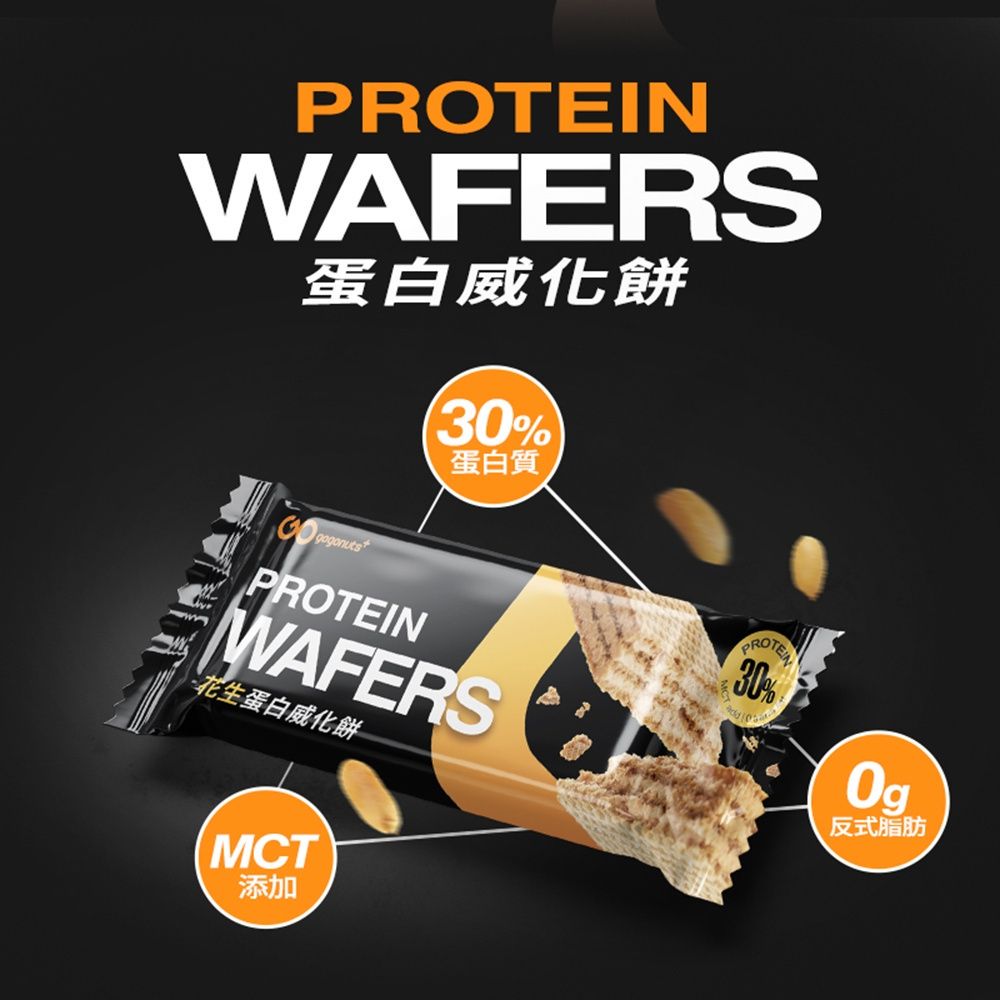 果果能量 蛋白威化餅 健身工廠聯名新口味 蛋白質點心 Protein Wafer （10支/盒） 每盒售價369元