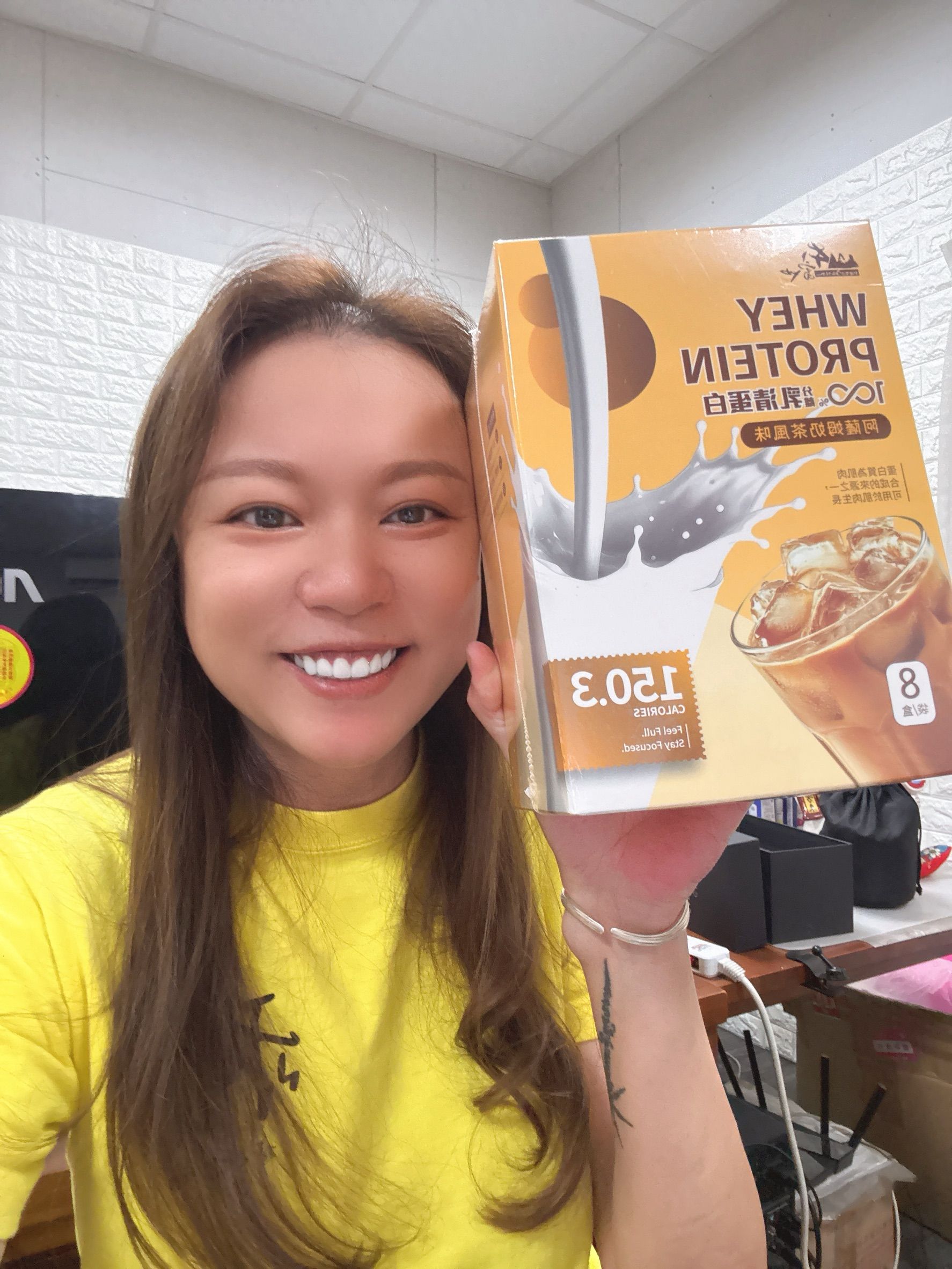 分離乳清蛋白 阿薩姆奶茶口味  8袋/盒   $1380元