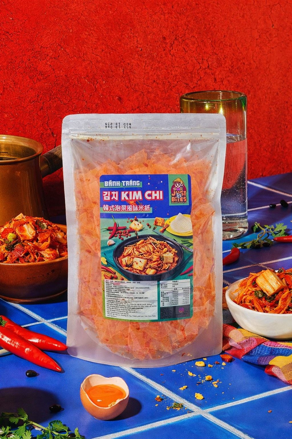 預購 （中辣） 韓式泡菜風味米紙 200g  售價：279元