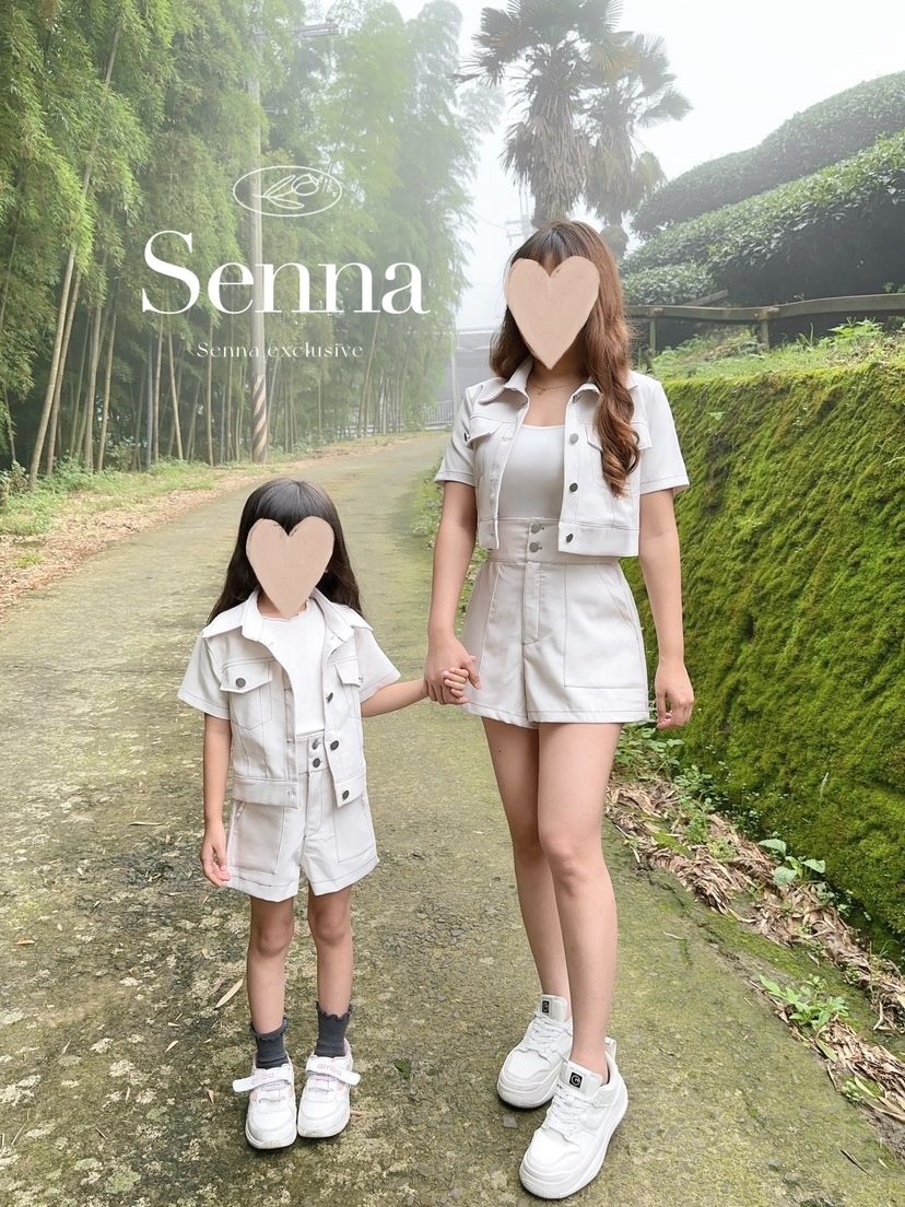 🏆[獨家自訂]韓版工裝母女裝