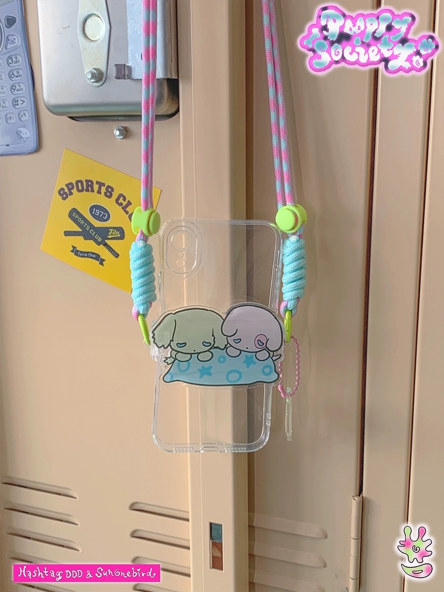 加價購🍬 Hashtag DDD 原創聯名瞌睡狗手機背夾掛繩