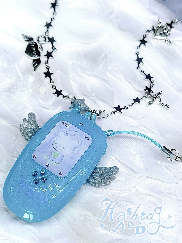 New⋆⸜♡⸝‍⋆ 四葉草翅膀 天使復古手機項鍊