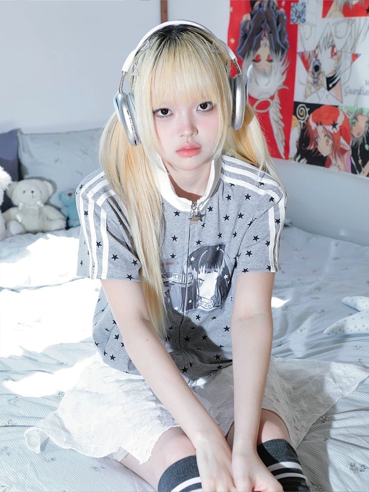 New⋆⸜♡⸝‍⋆ 立領奧莉蛙聯名KillAngel星星開衫