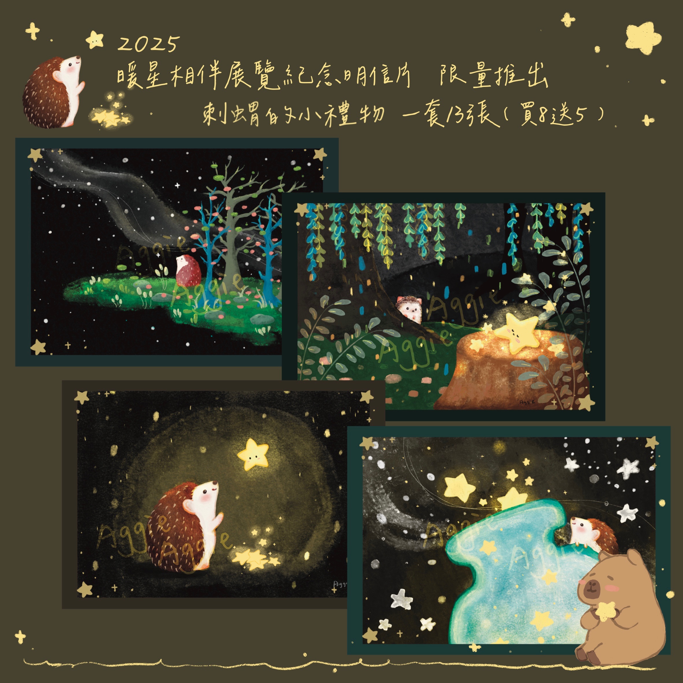 2025暖星相伴展覽紀念明信片 套組 限量推出