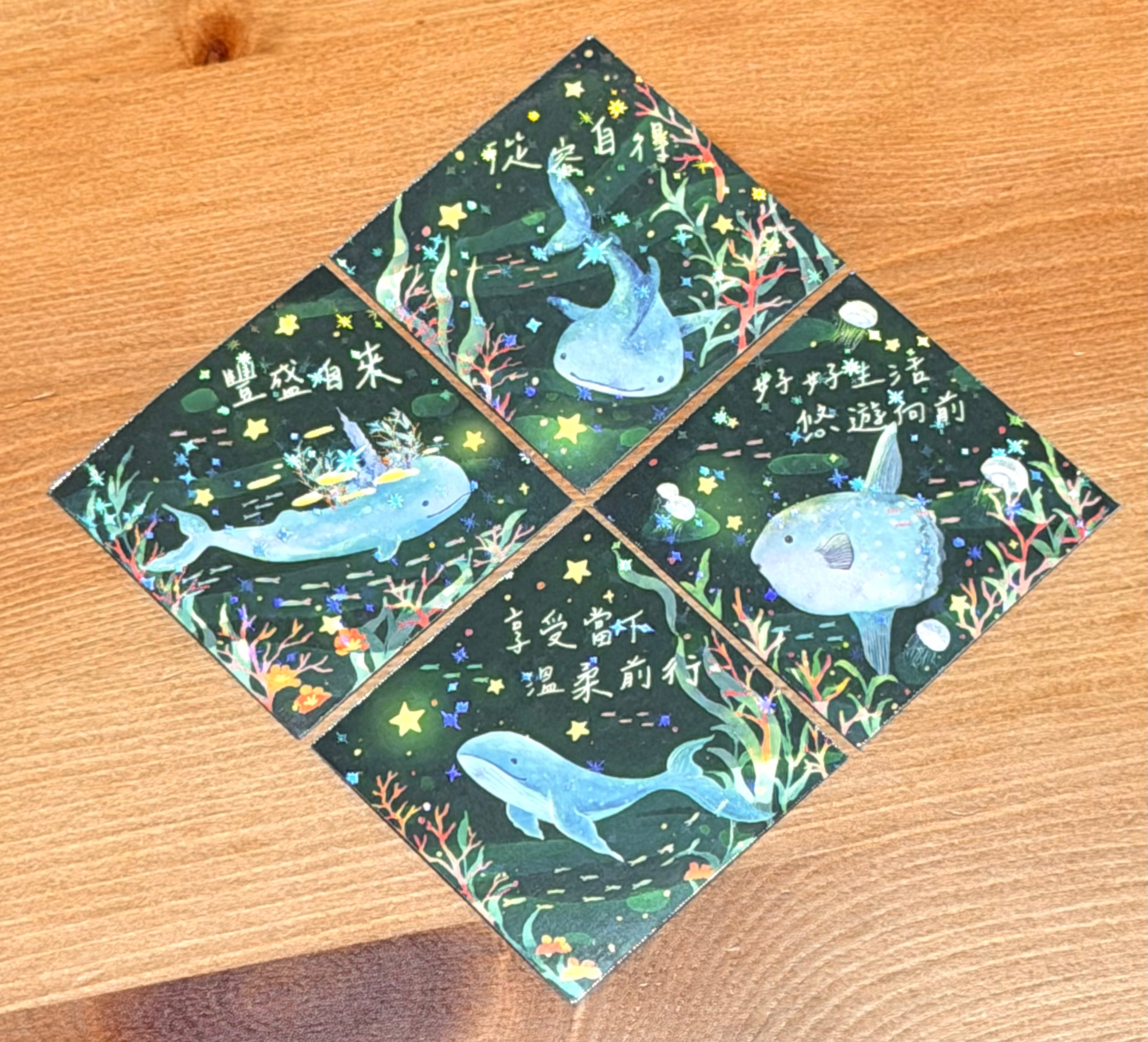 5公分防水春聯貼紙 有閃膜 -全系列