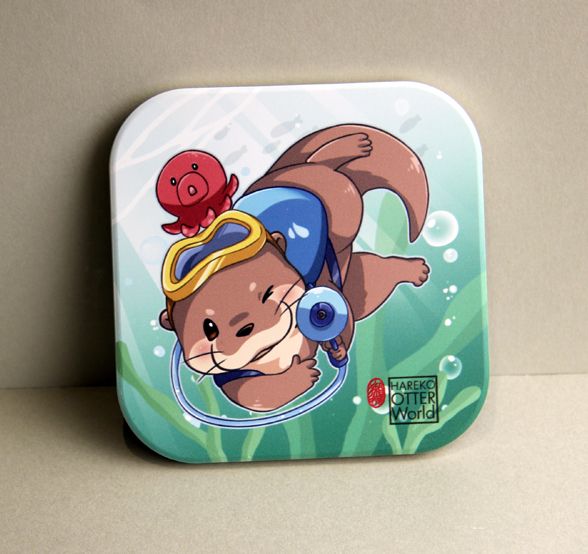 水獺吸水杯墊