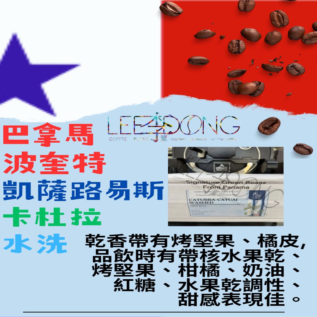 巴拿馬 波奎特 卡杜拉 【凱薩路易斯】水洗 德國PROBAT AI色選機 李董咖啡